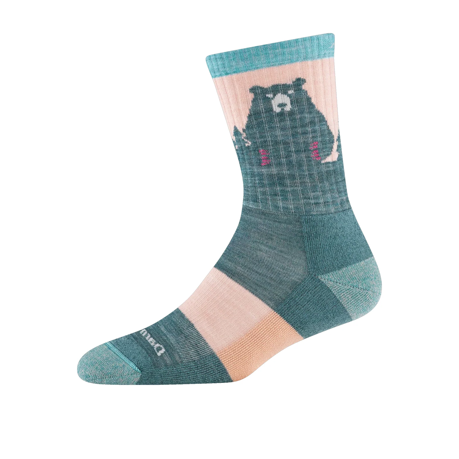 Darn Tough Bear Town Lightweight Cushion Micro Crew Sock (Women) - Quartz - Image 2