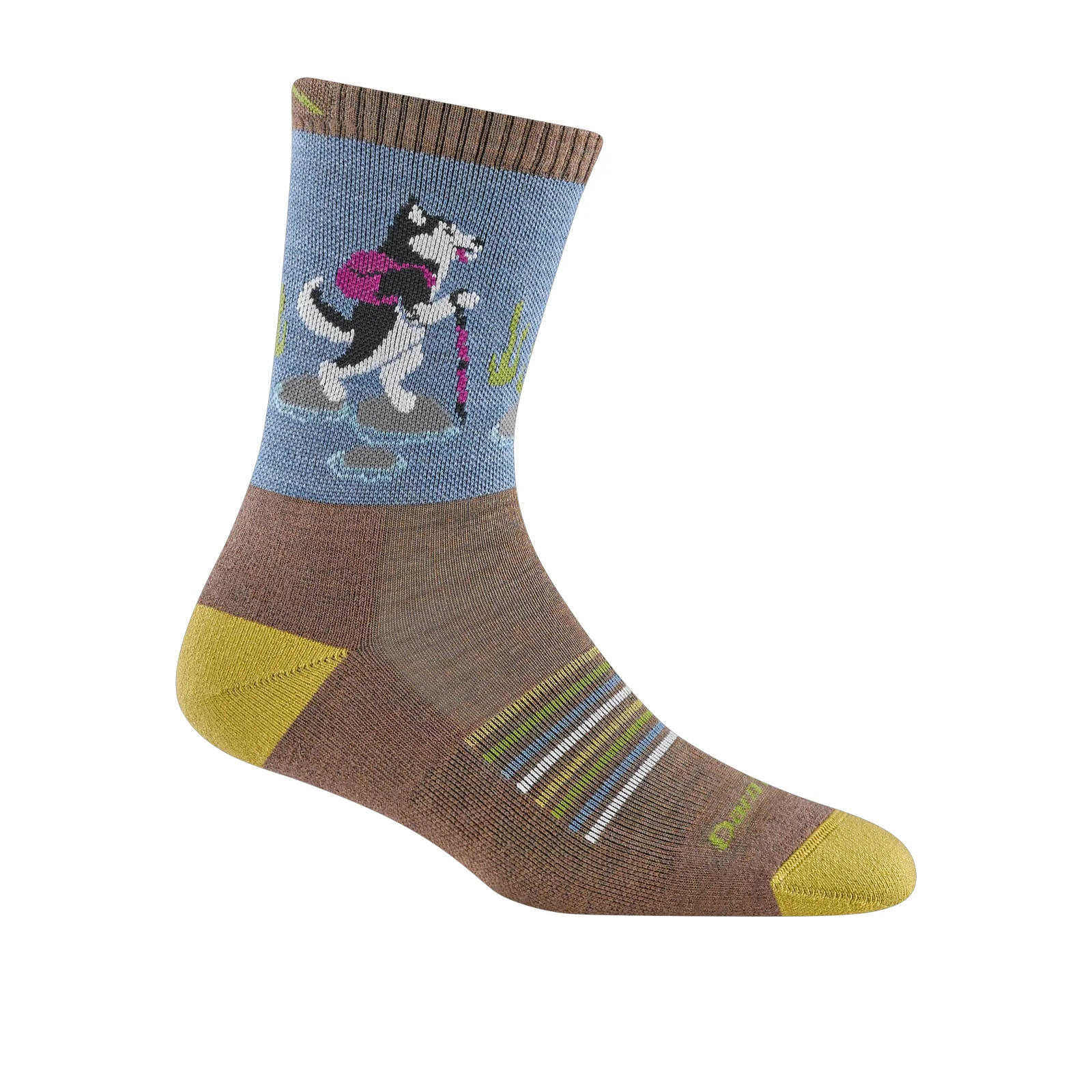 Darn Tough Critter Club Lightweight Micro Crew Sock with Cushion (Women) - Bark