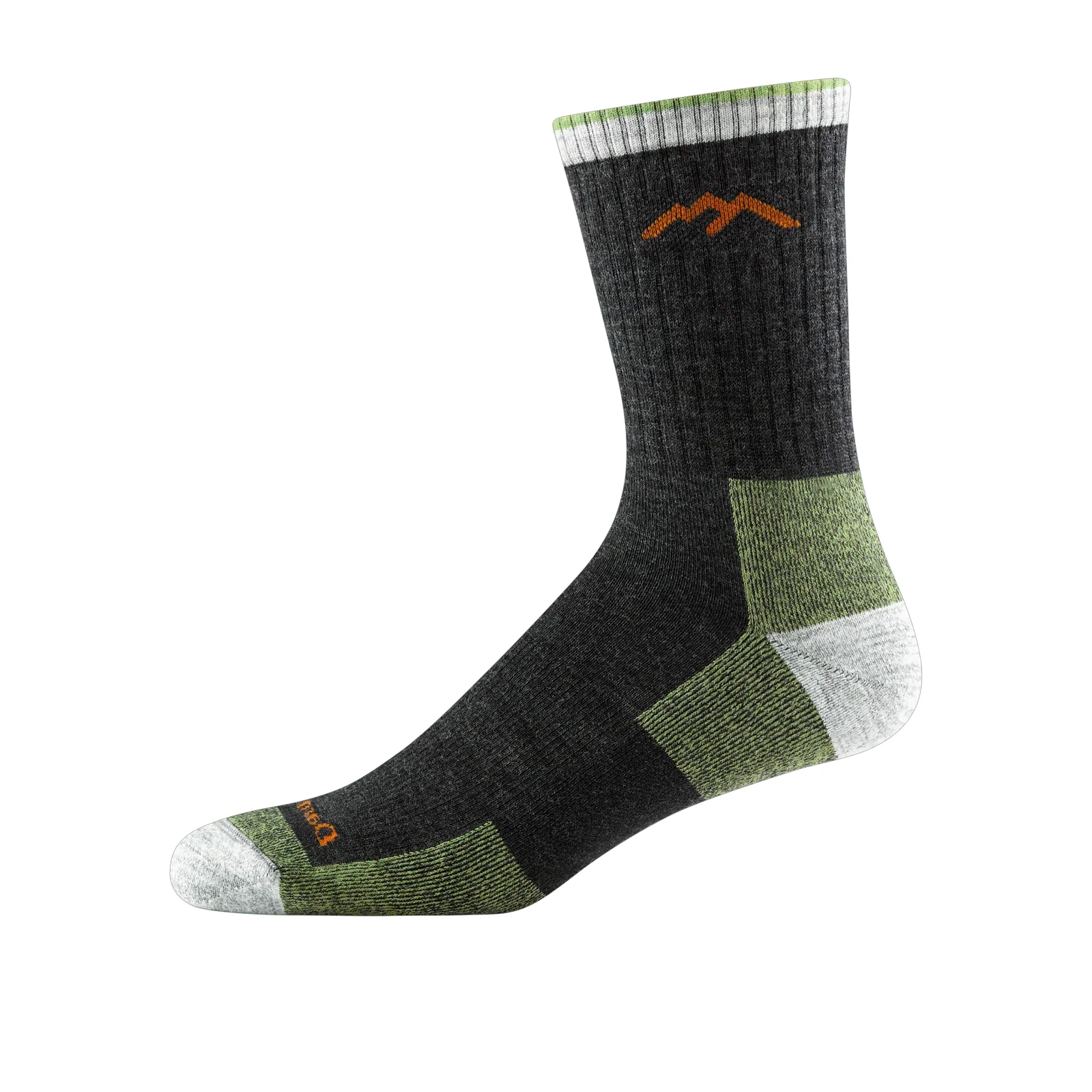 Darn Tough Hiker Midweight Micro Crew Sock with Cushion (Men) - Lime - Image 2