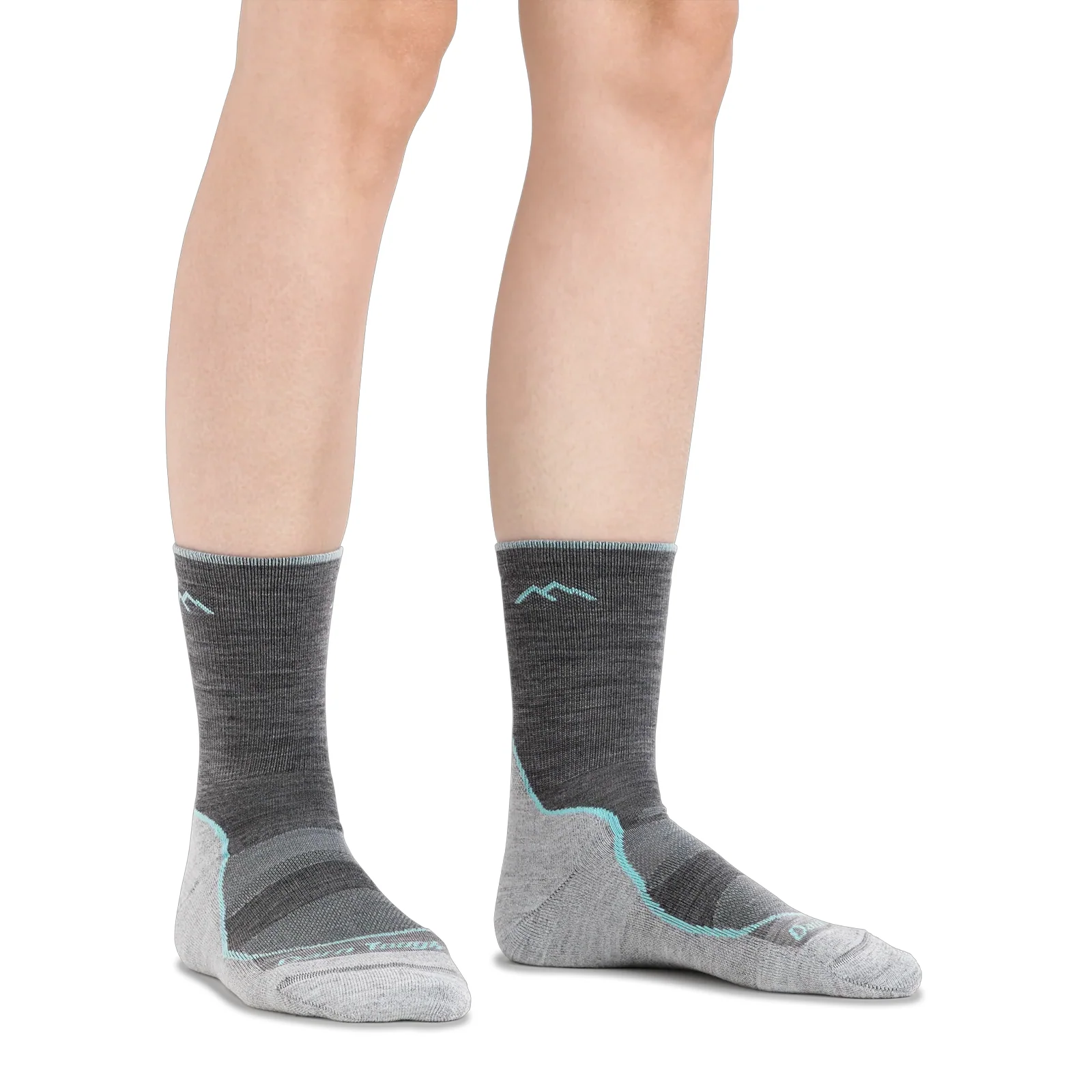 Darn Tough Light Hiker Lightweight Micro Crew Sock with Cushion (Women) - Slate - Image 2