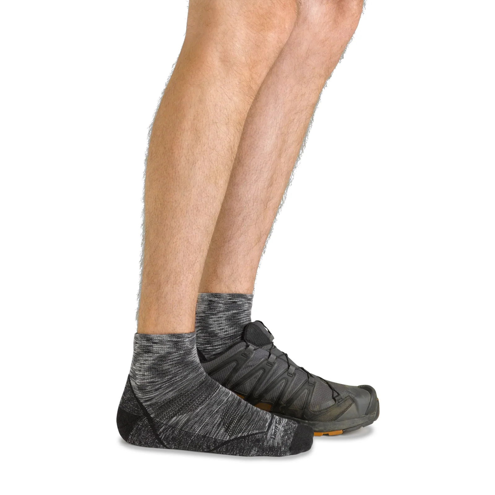 Darn Tough Light Hiker Lightweight Quarter Sock with Cushion (Men) - Space Gray - Image 3