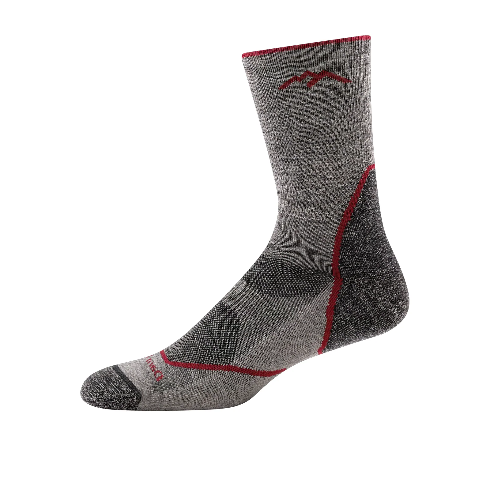 Darn Tough Light Hiker Lightweight Micro Crew Sock with Cushion (Men) - Taupe - Image 2