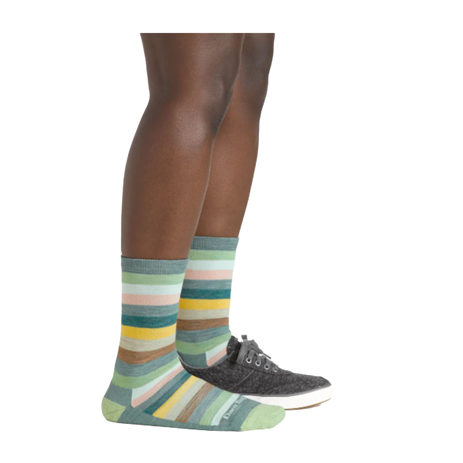 Darn Tough Mystic Stripe Lightweight Cushion Crew Sock (Women) - Seafoam - Image 2