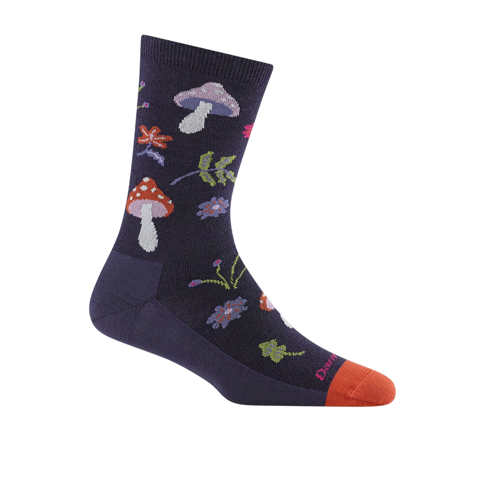 Darn Tough Shroom Bloom Lightweight Crew Sock (Women) - Blackberry