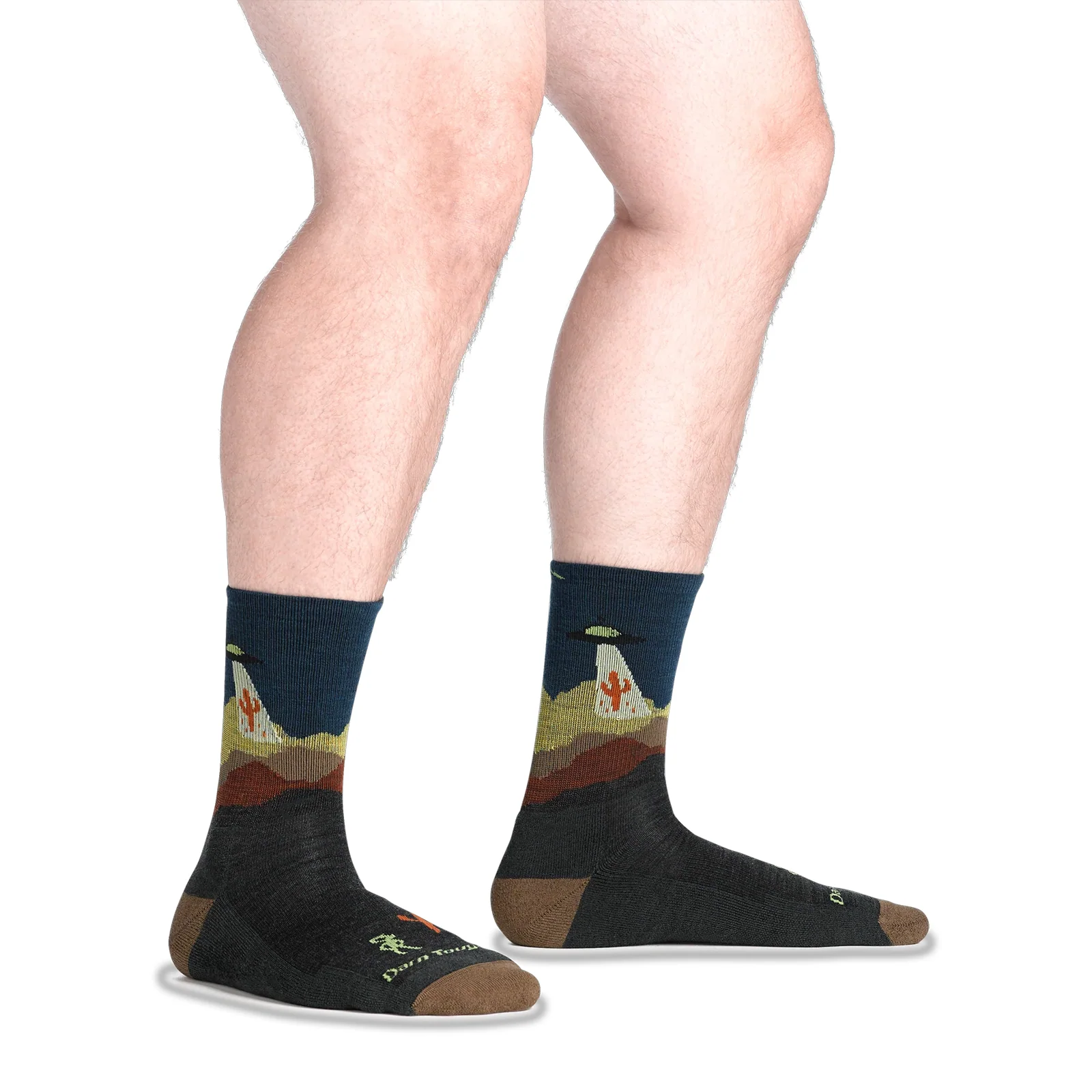 Darn Tough Spaced Out Lightweight Cushion Crew Sock (Men) - Charcoal - Image 3