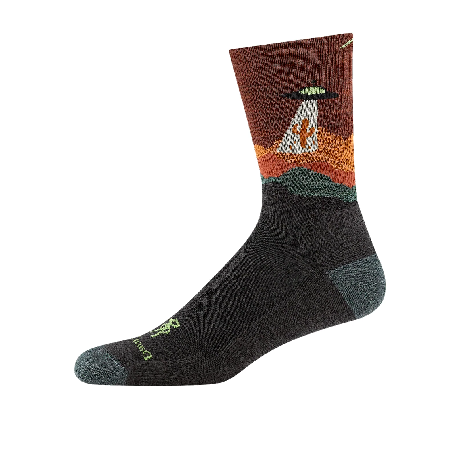 Darn Tough Spaced Out Lightweight Cushion Crew Sock (Men) - Walnut - Image 2