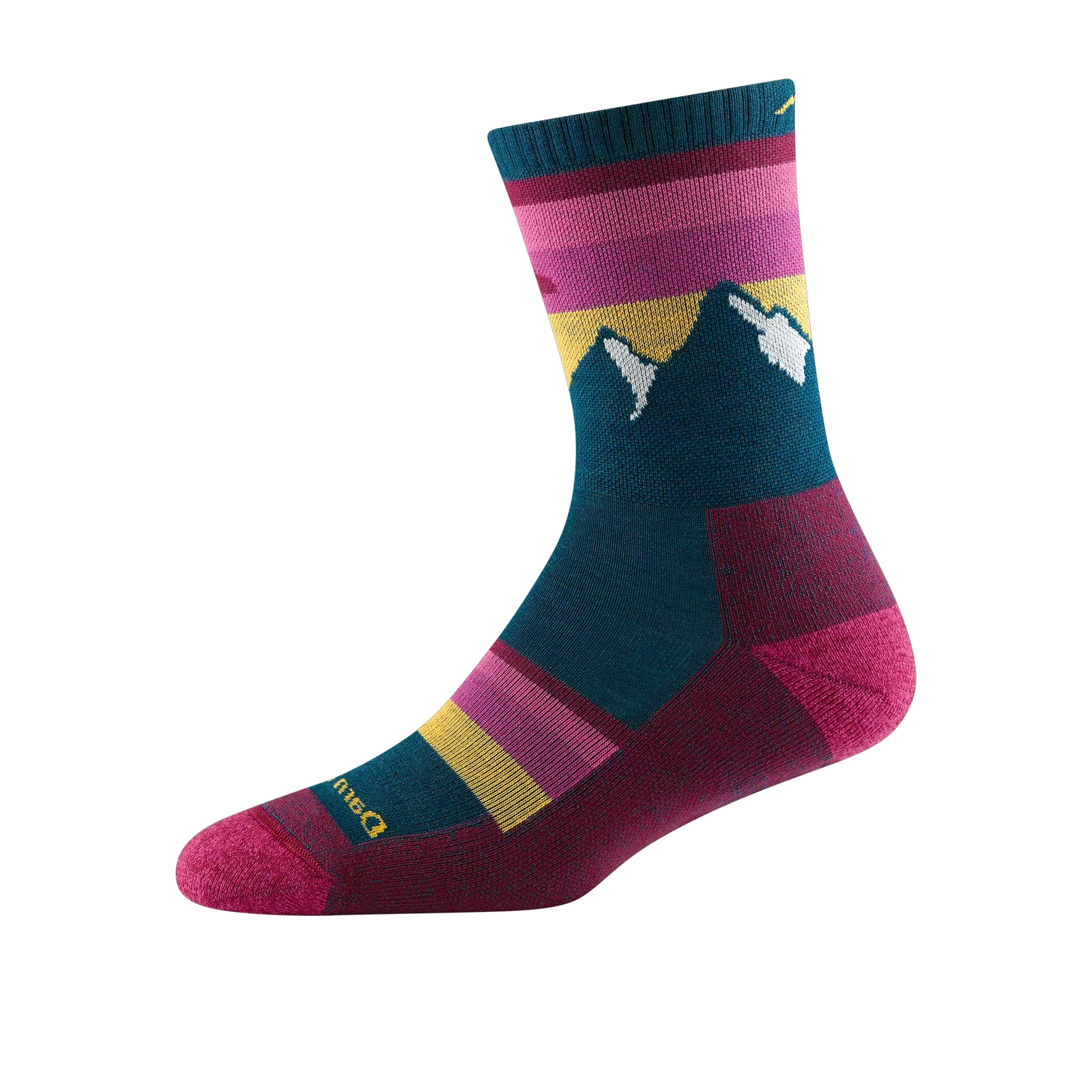 Darn Tough Sunset Ledge Lightweight Cushion Crew Sock (Women) - Dark Teal - Image 2
