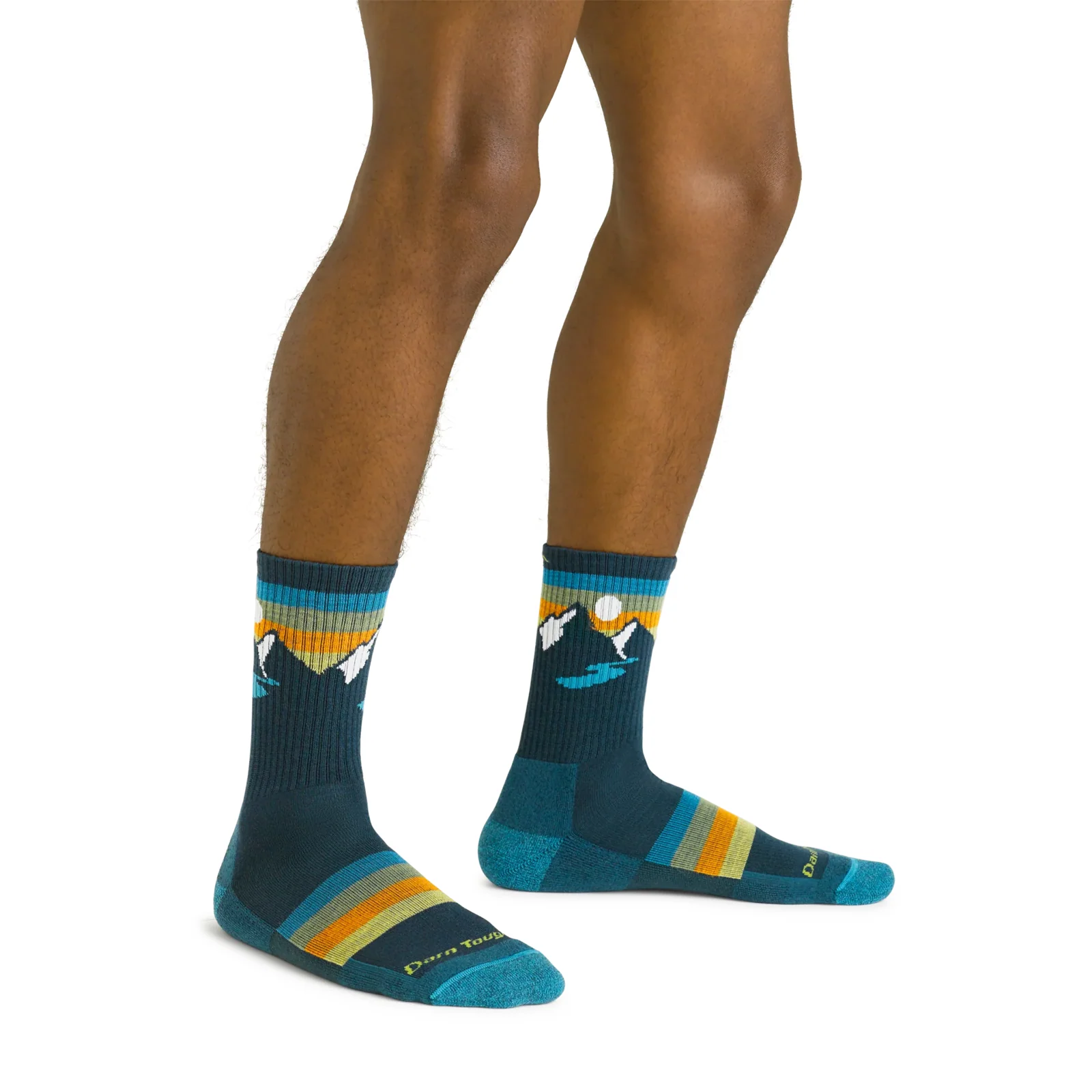 Darn Tough Sunset Ridge Lightweight Micro Crew Sock with Cushion (Men) - Bottle - Image 3