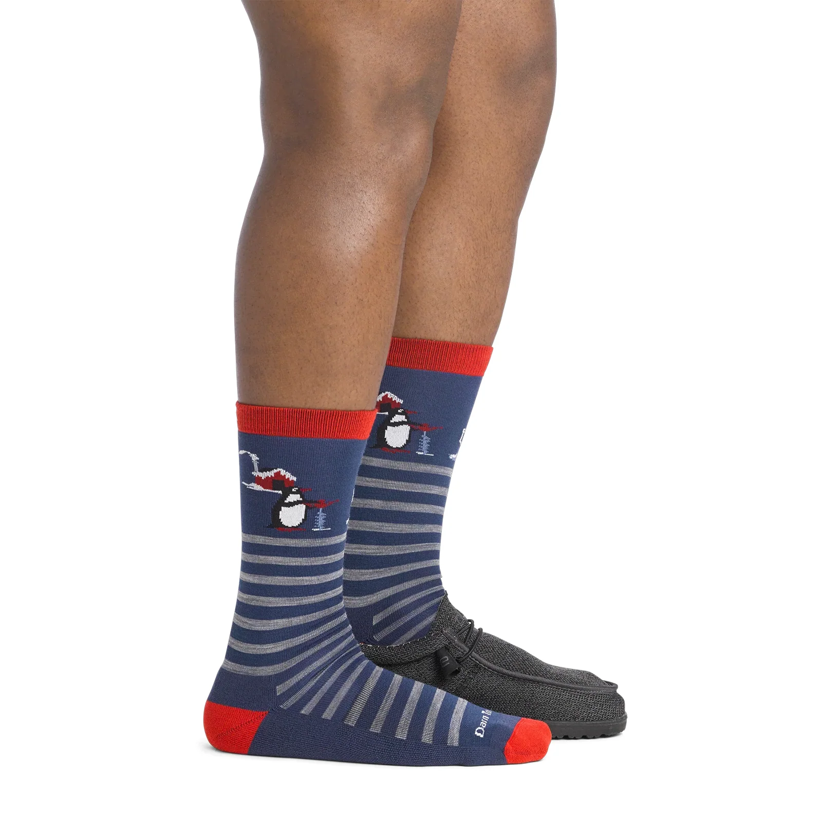 Darn Tough Wild Life Lightweight Cushion Crew Sock (Men) - Polar Bear Life - Image 2