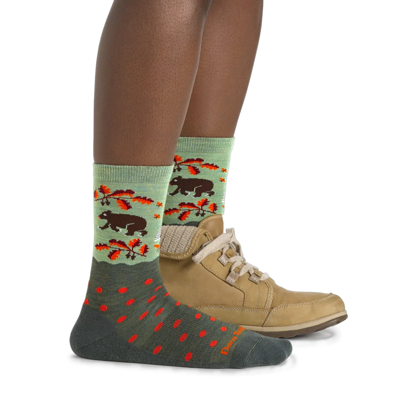 Darn Tough Wild Life Lightweight Crew Sock with Cushion (Women) - Forest - Image 3