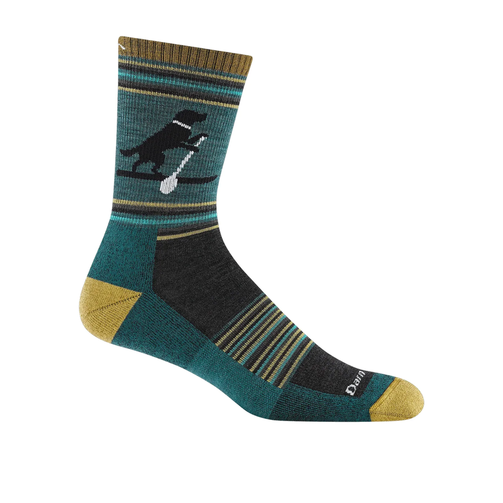 Darn Tough Willoughby Lightweight Cushion Micro Crew Sock (Men) - Dog Pond