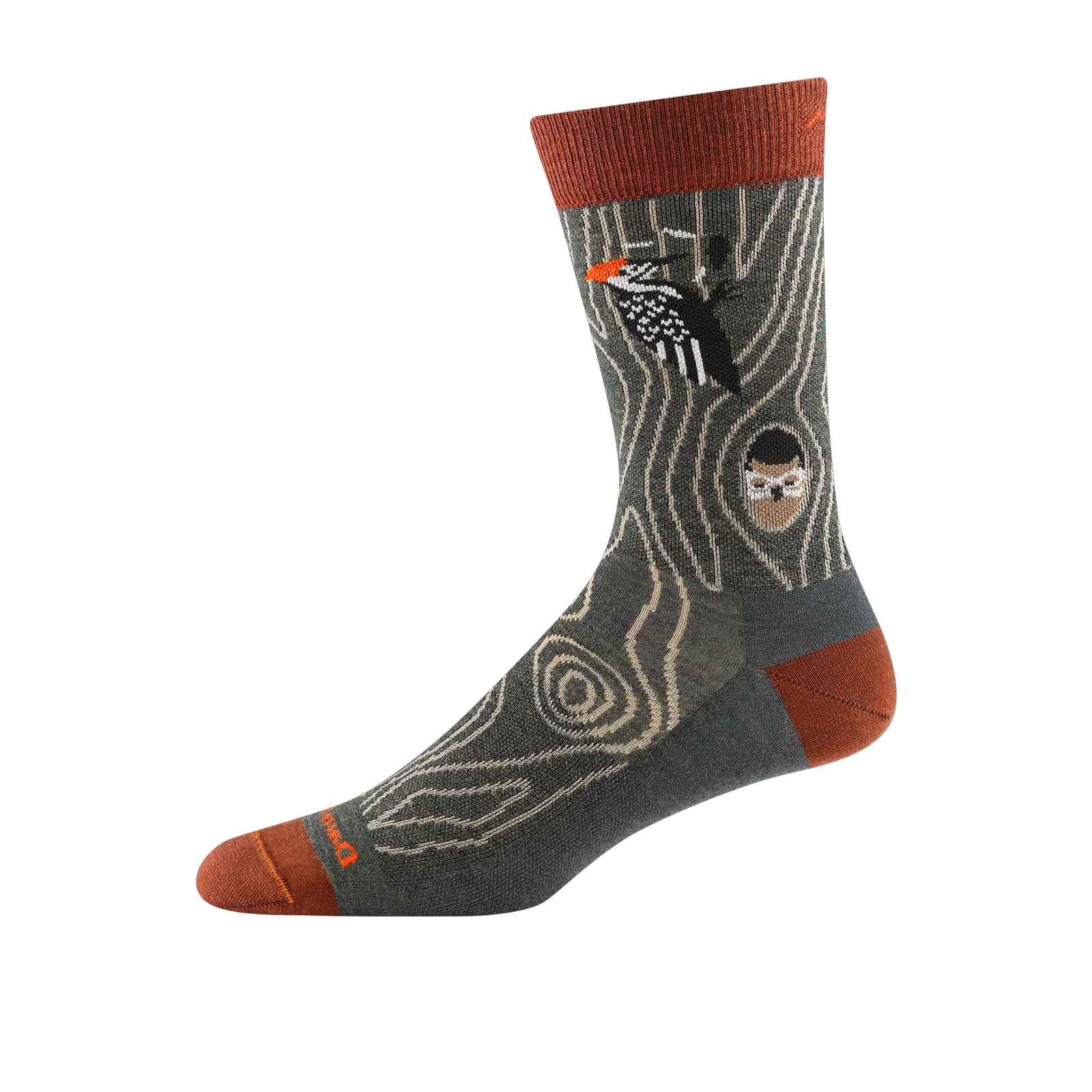 Darn Tough Woody Lightweight Crew Sock (Men) - Forest - Image 2