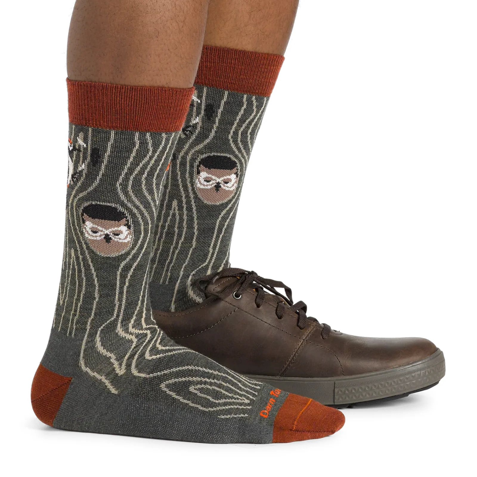 Darn Tough Woody Lightweight Crew Sock (Men) - Forest - Image 4