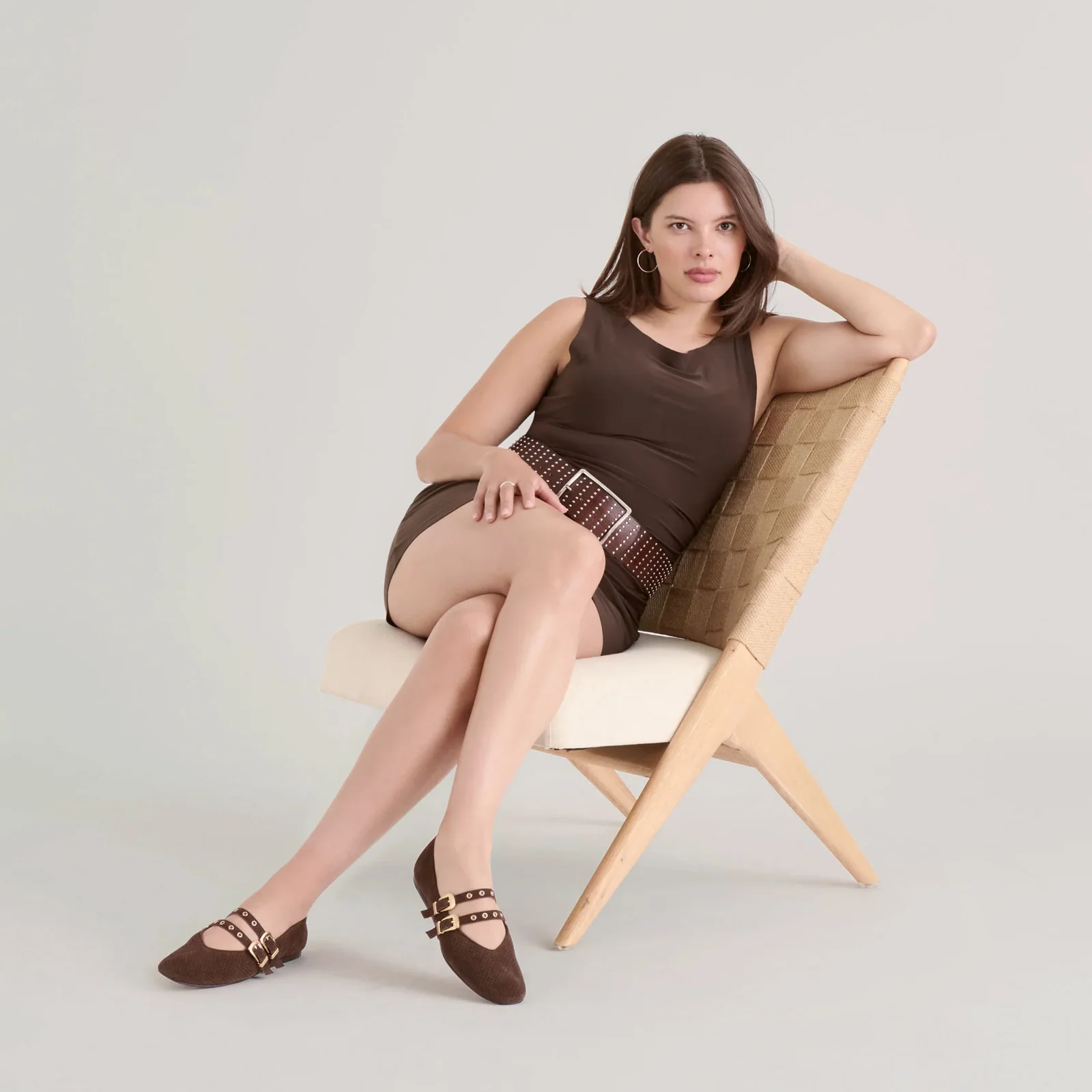 Dolce Vita Baylee Grommet Flat (Women) - Dark Brown - Image 10