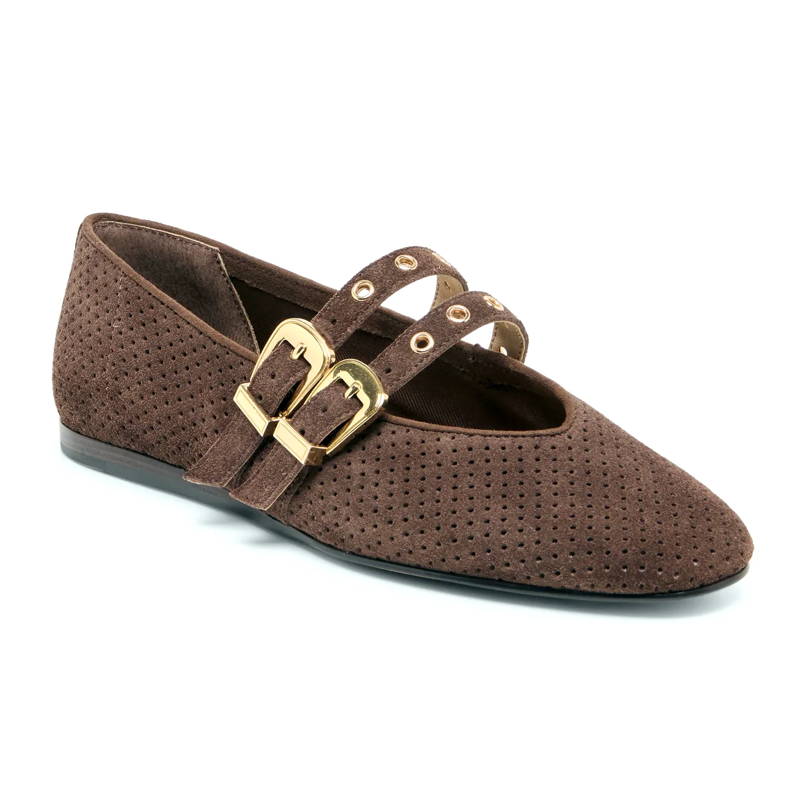 Dolce Vita Baylee Grommet Flat (Women) - Dark Brown - Image 3