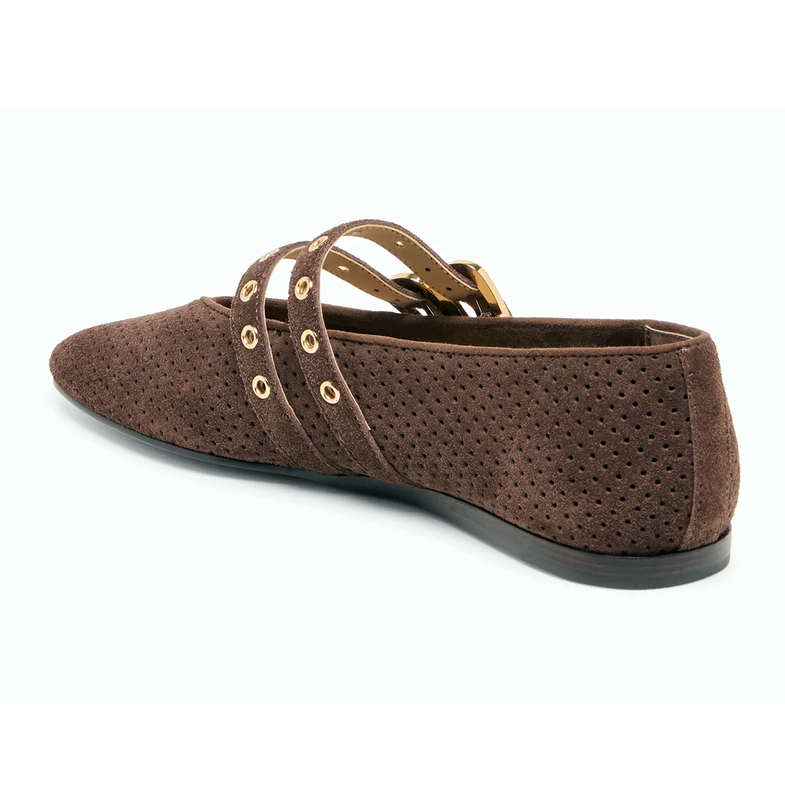 Dolce Vita Baylee Grommet Flat (Women) - Dark Brown - Image 4