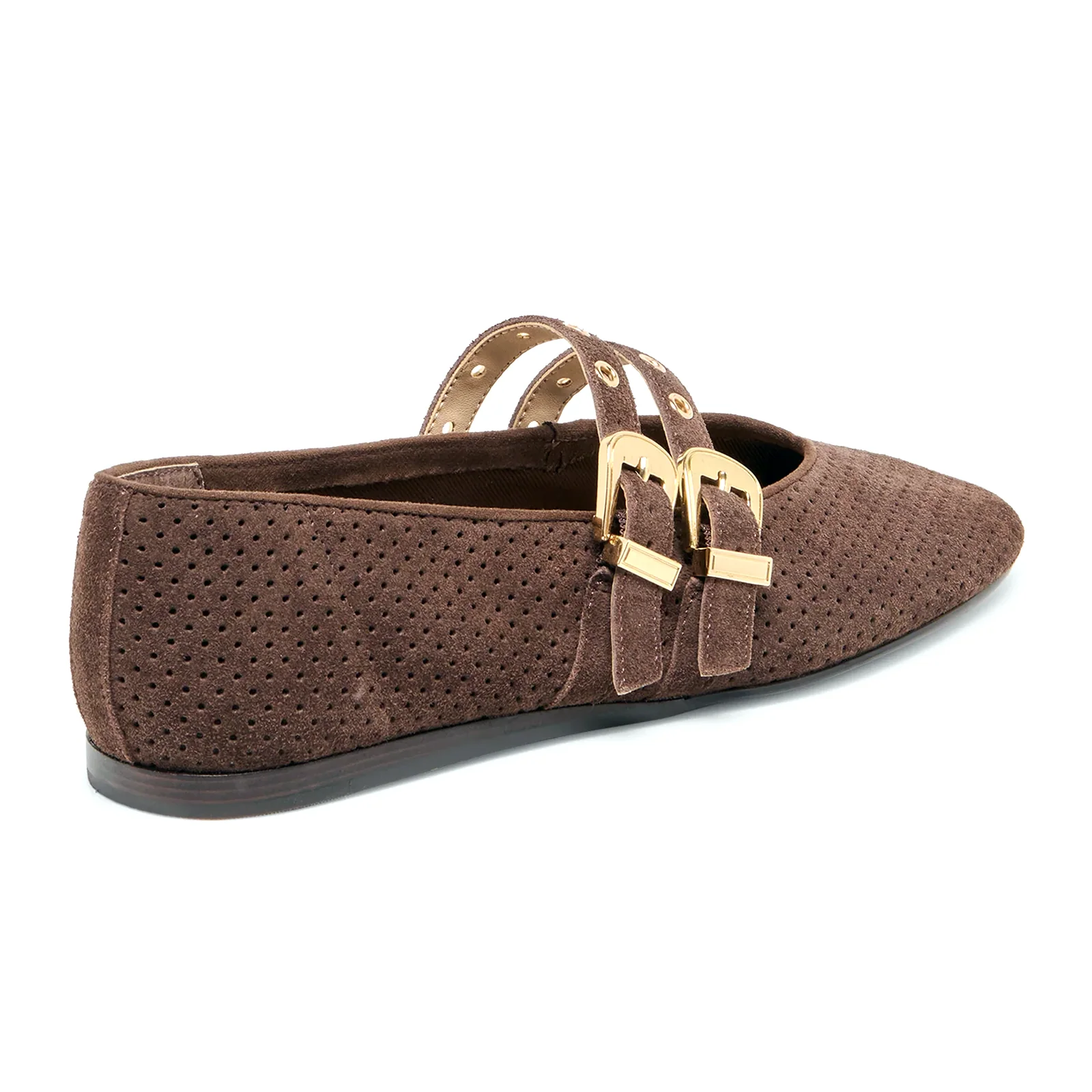 Dolce Vita Baylee Grommet Flat (Women) - Dark Brown - Image 5