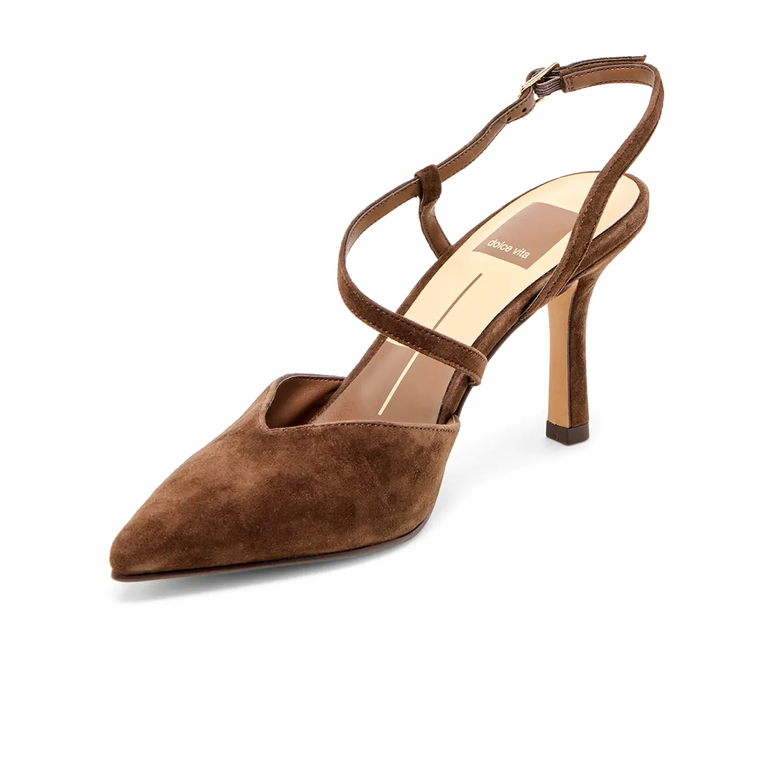 Dolce Vita Kamra Strappy Heel (Women) - Dark Brown Suede - Image 3