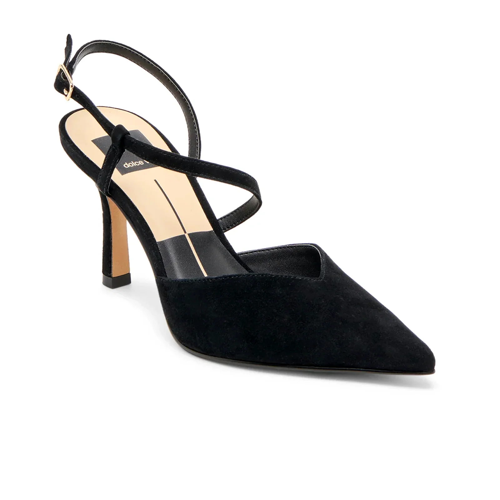 Dolce Vita Kamra Strappy Heel (Women) - Onyx Suede - Image 2