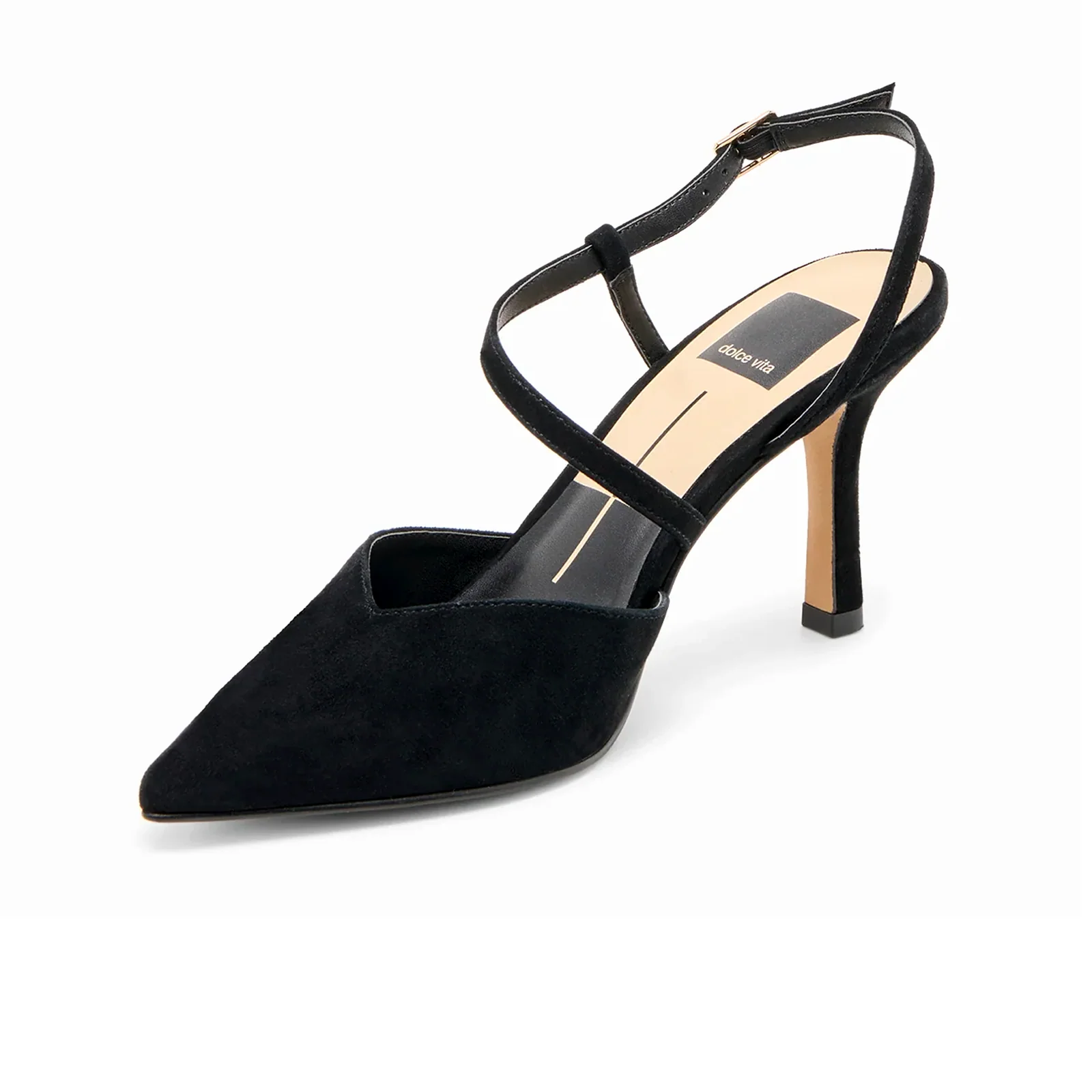 Dolce Vita Kamra Strappy Heel (Women) - Onyx Suede - Image 3
