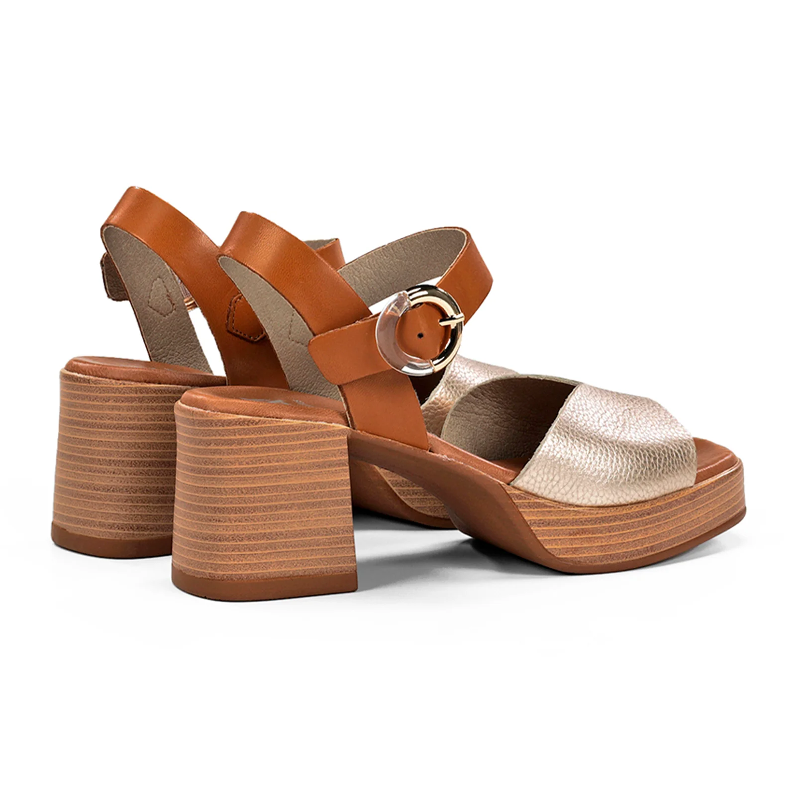 Dorking Diamond D9287 Heeled Sandal (Women) - Alumin/Tibet Platino/Cuero - Image 3
