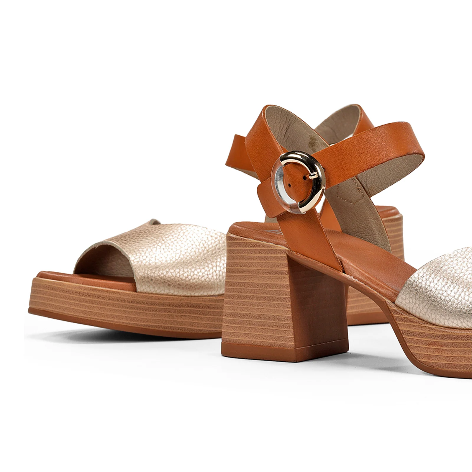 Dorking Diamond D9287 Heeled Sandal (Women) - Alumin/Tibet Platino/Cuero - Image 6