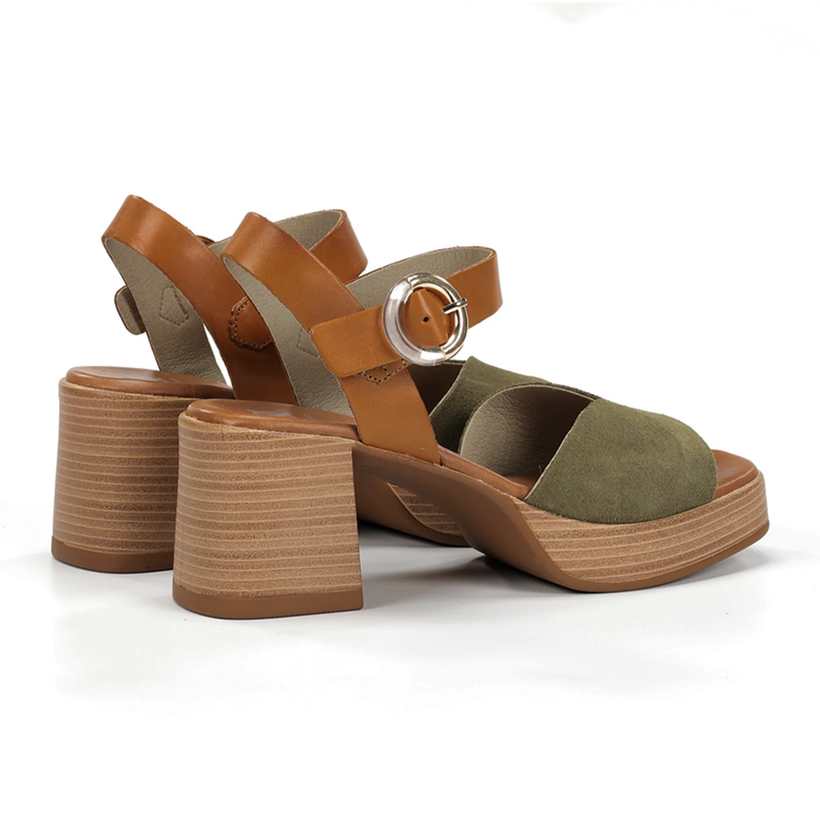 Dorking Diamond D9287 Heeled Sandal (Women) - Calf/Tibet Bosco/Cuero - Image 4