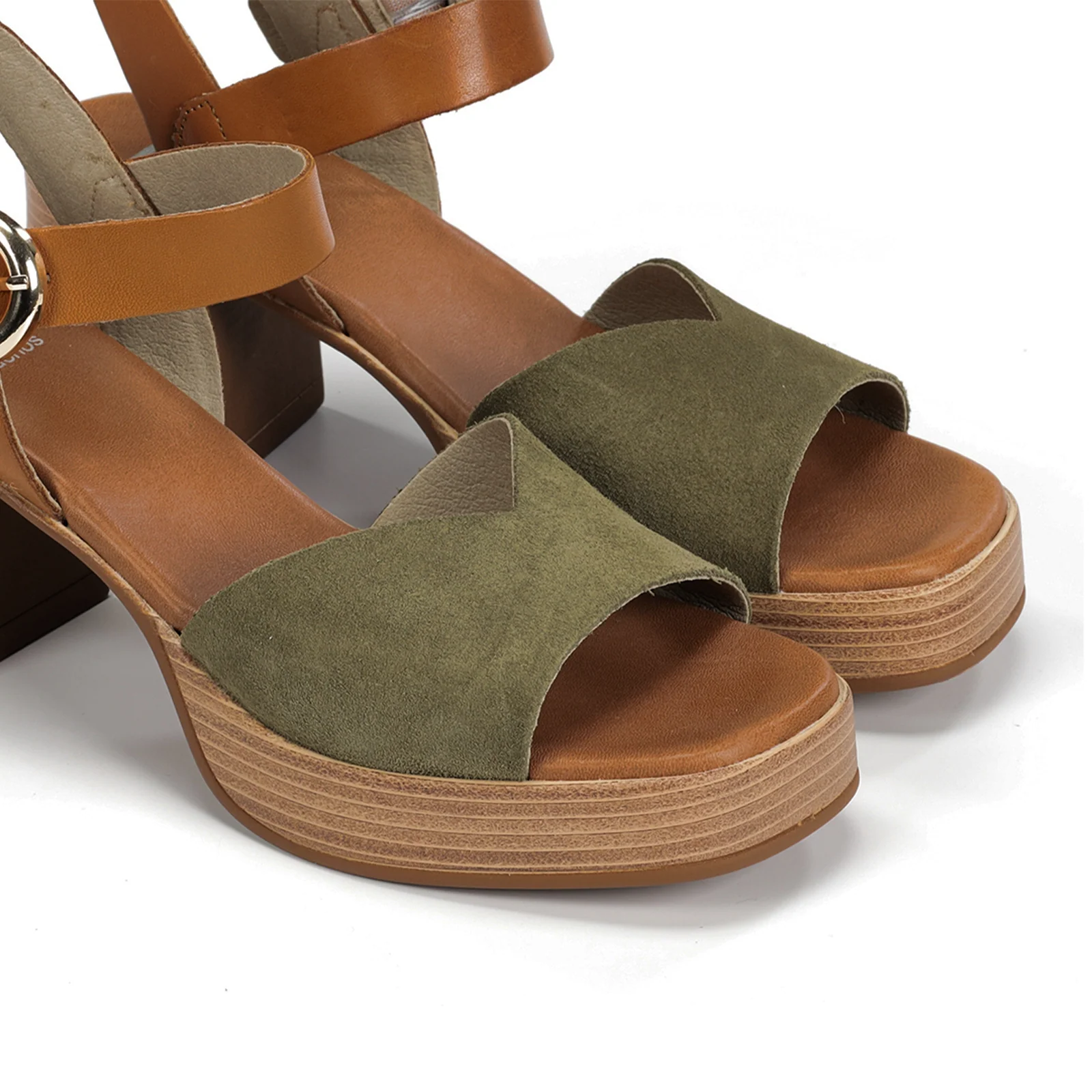 Dorking Diamond D9287 Heeled Sandal (Women) - Calf/Tibet Bosco/Cuero - Image 5