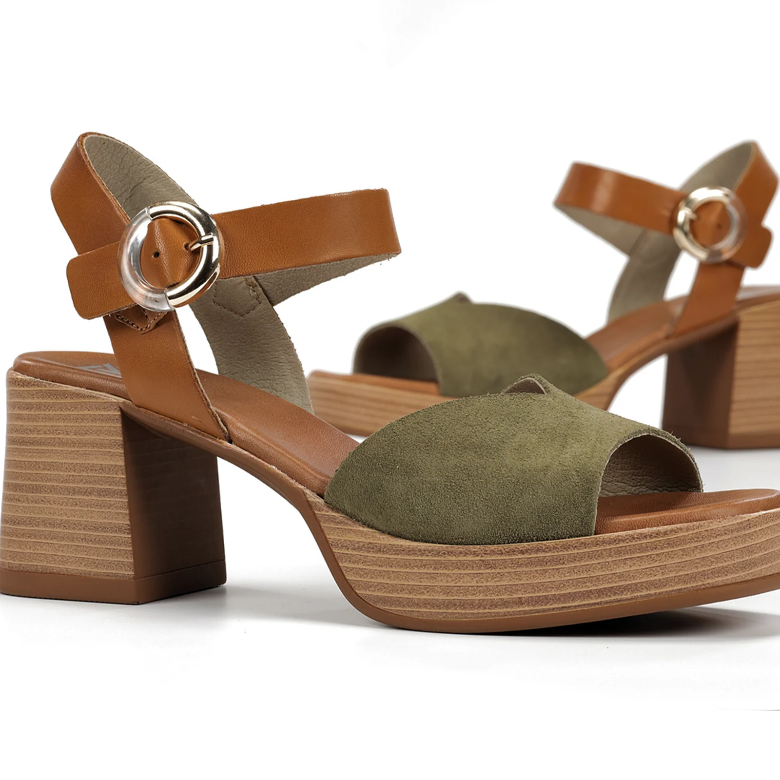 Dorking Diamond D9287 Heeled Sandal (Women) - Calf/Tibet Bosco/Cuero - Image 6