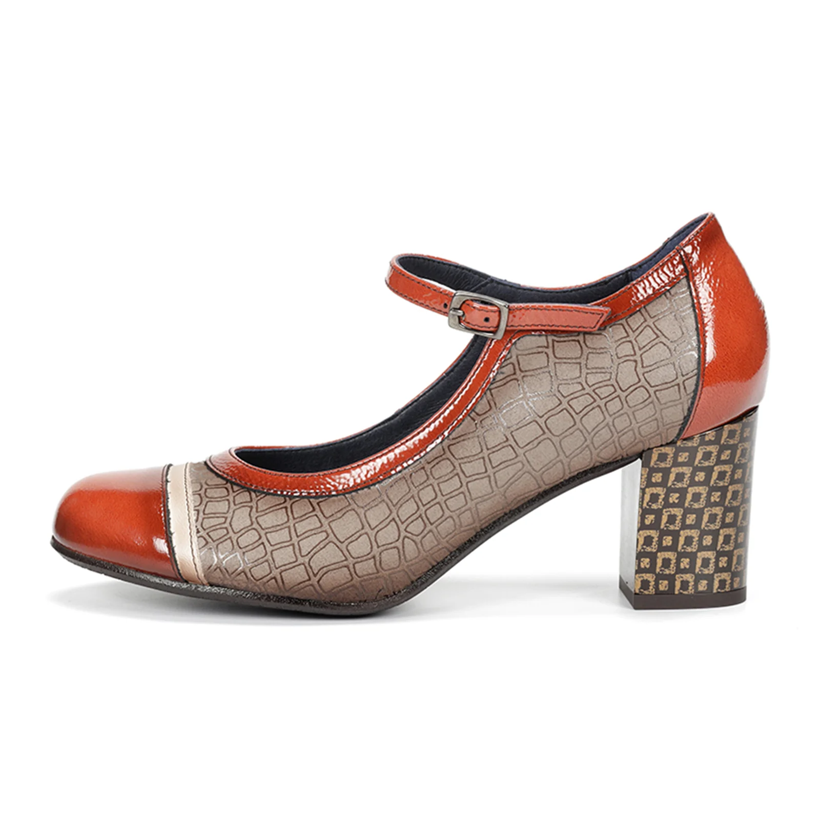 Dorking Rodin D8669 Heeled Mary Jane (Women) - Campbel/Napl Fango/Teja - Image 2