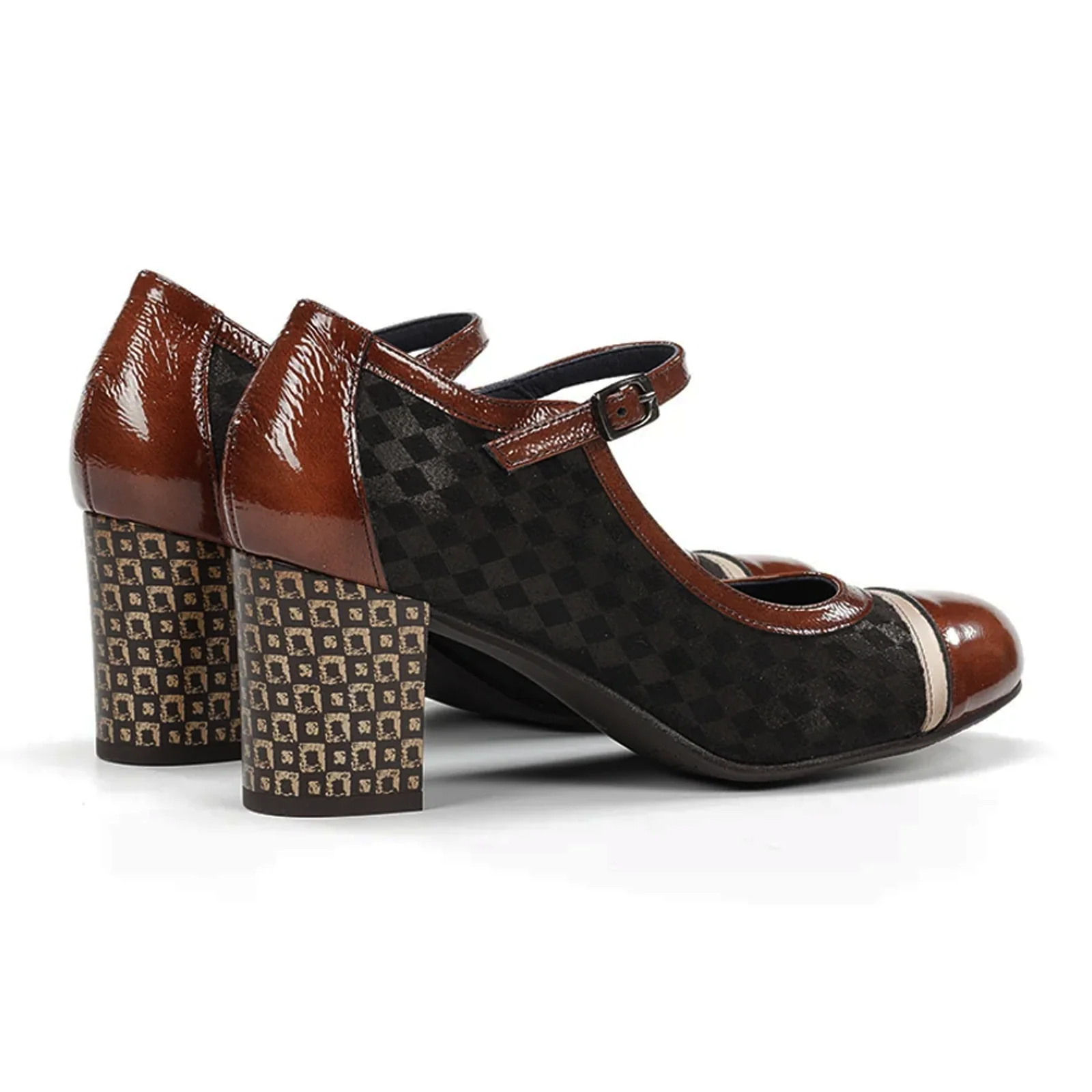 Dorking Rodin D8669 Heeled Mary Jane (Women) - Carcas/Napla/Suga Cafe - Image 3