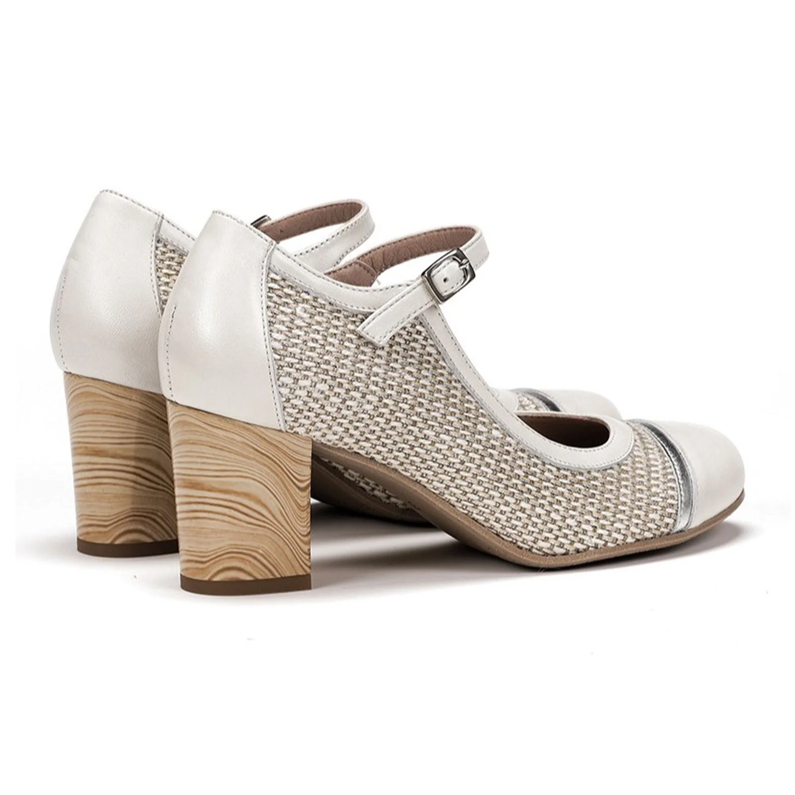Dorking Rodin D8741 Heeled Mary Jane (Women) - Cream - Image 3