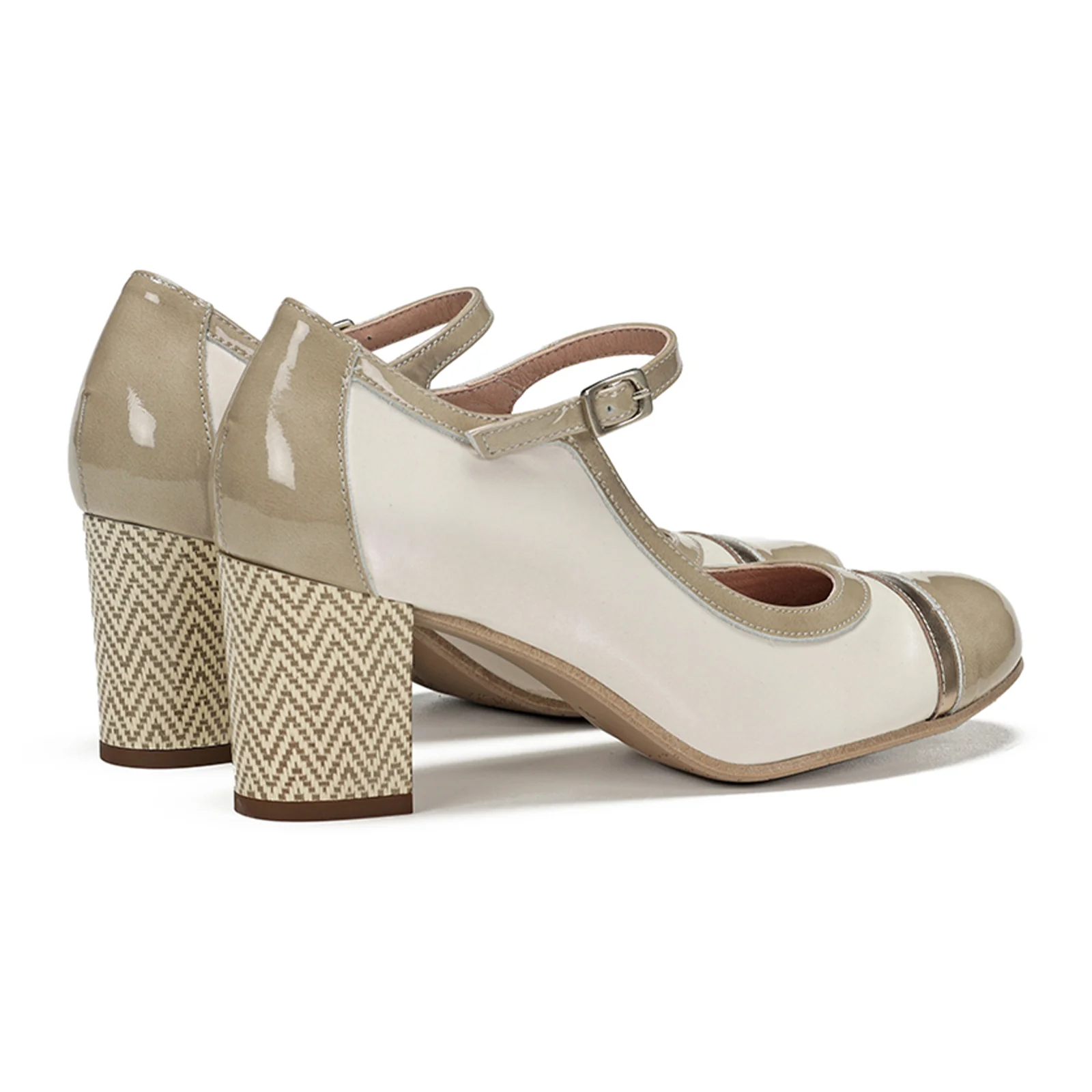 Dorking Rodin D9092 Heeled Mary Jane (Women) - Lamin Crema - Image 4