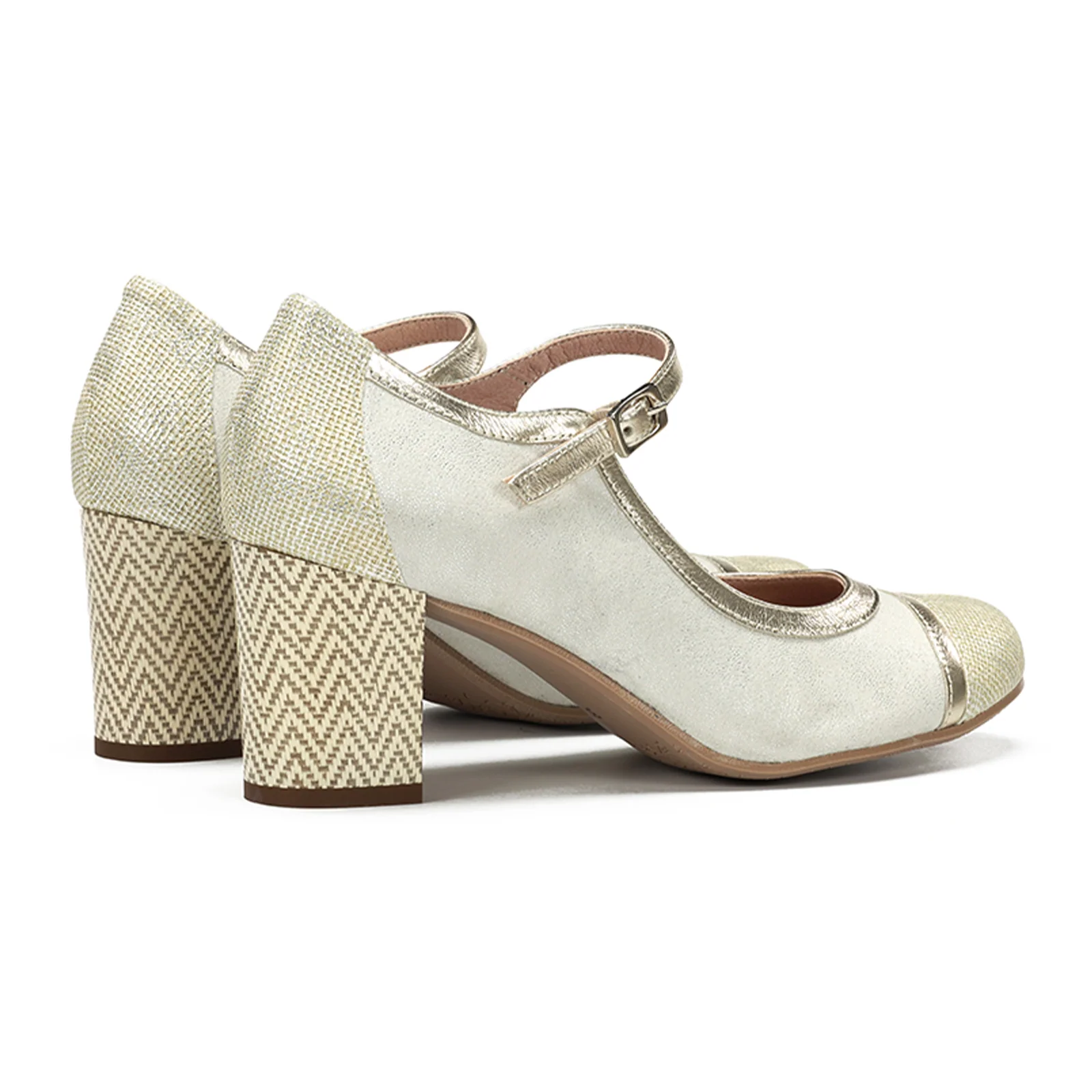 Dorking Rodin D9092 Heeled Mary Jane (Women) - Lamin Glacial - Image 3