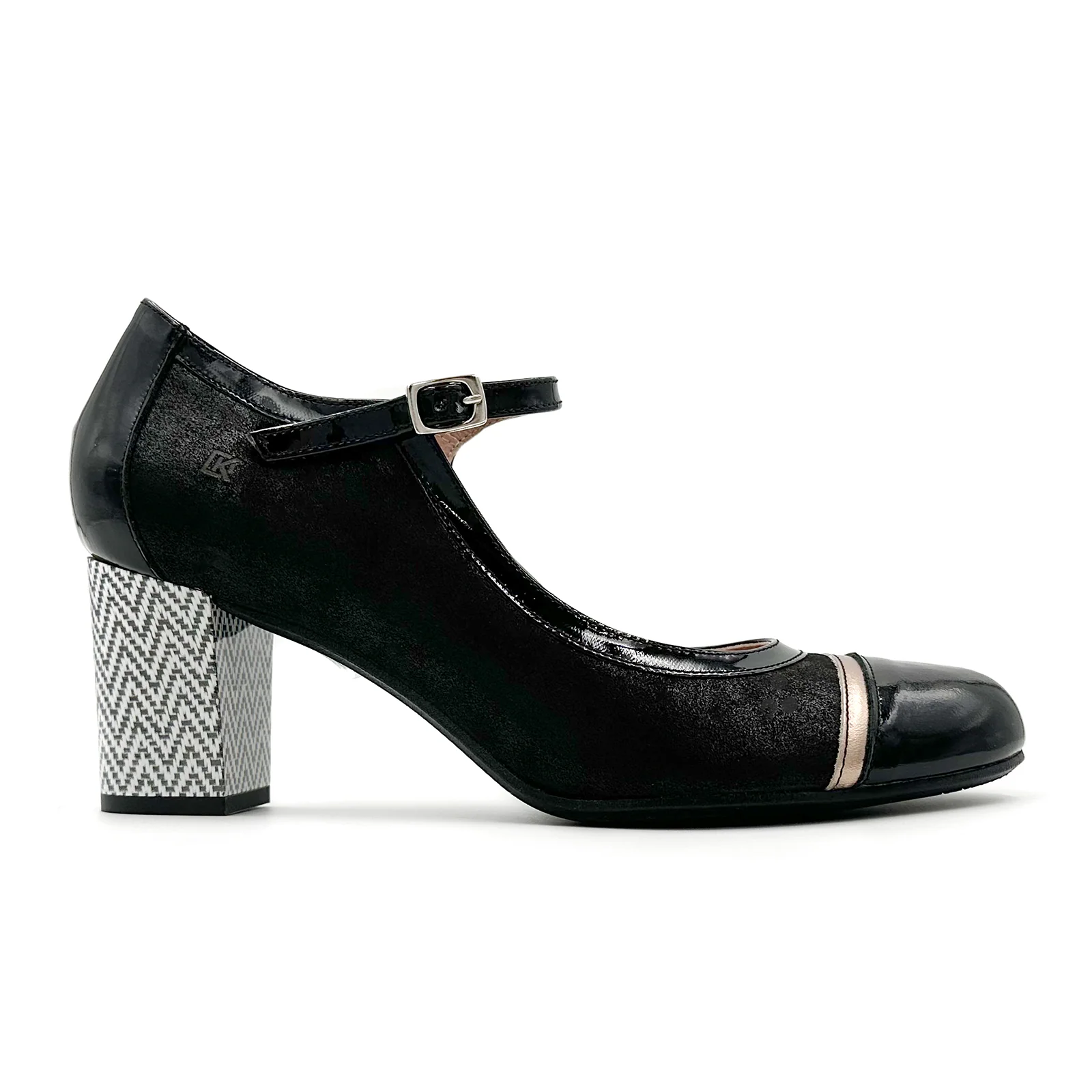 Dorking Rodin D9092 Heeled Mary Jane (Women) - Lamin Negro