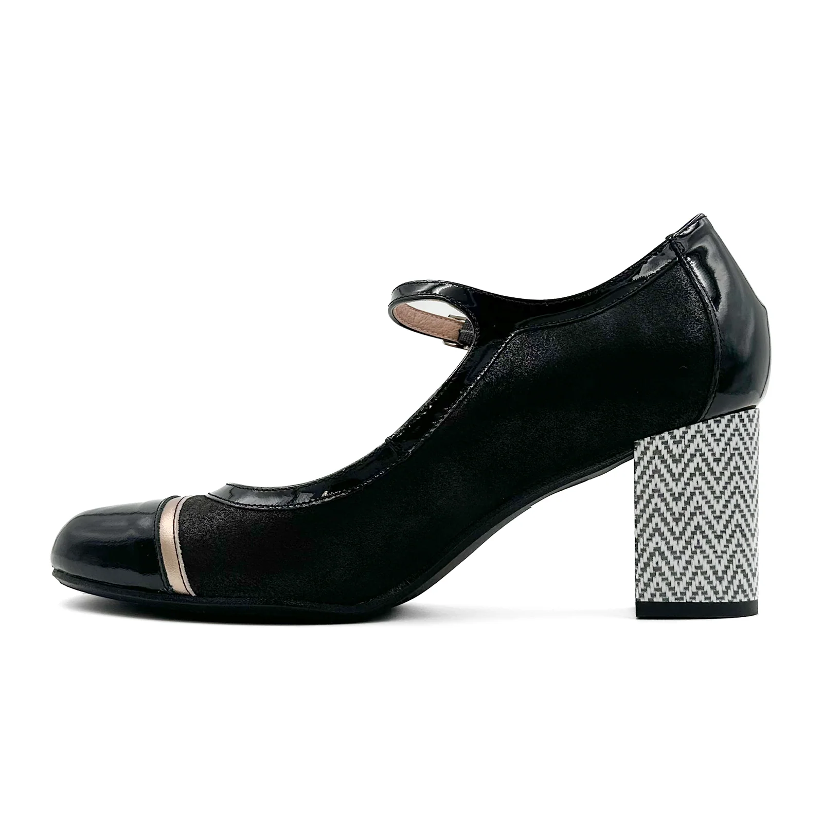 Dorking Rodin D9092 Heeled Mary Jane (Women) - Lamin Negro - Image 2