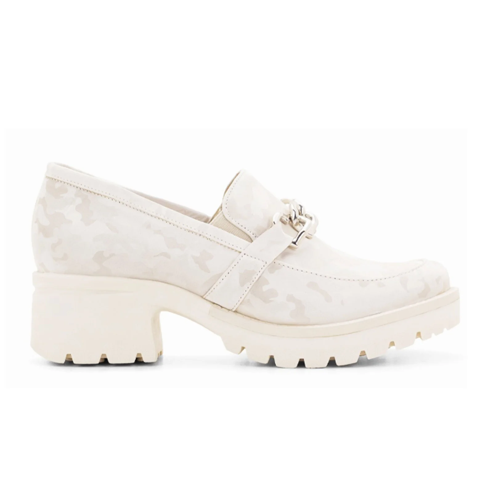 Dromedaris Kella Slip On Chunky Loafer (Women) - Ivory Camo