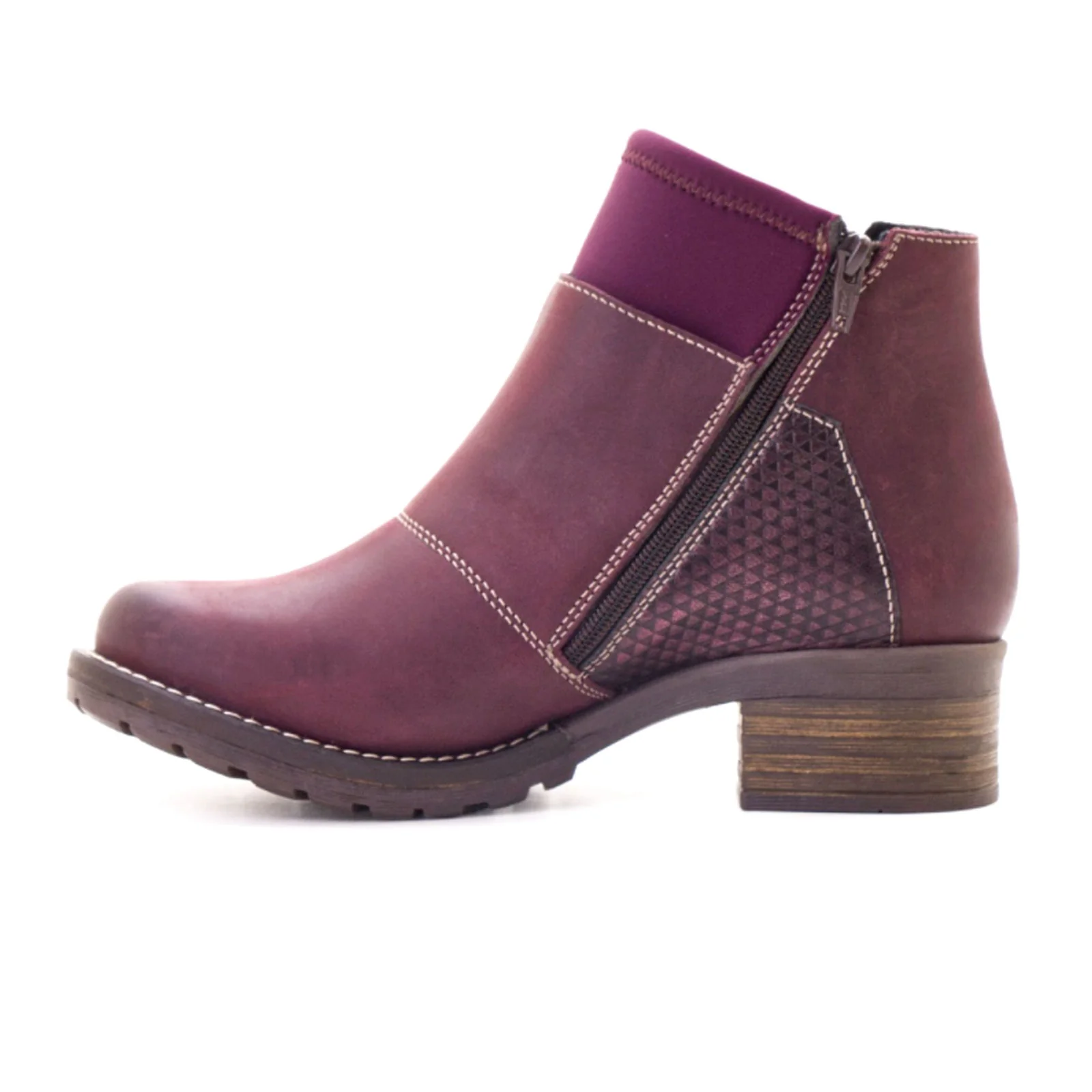 Dromedaris Kihana Metallic Ankle Boot (Women) - Violet - Image 2