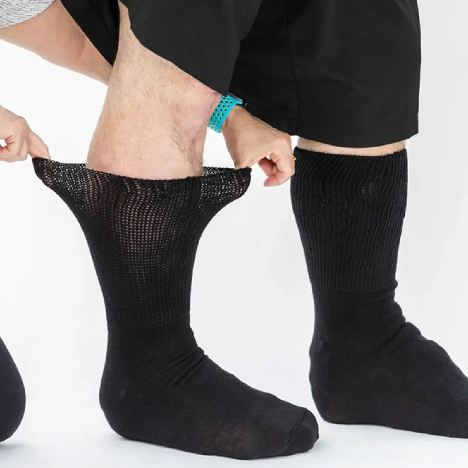 Extrawide Beyond Extra Wide Bariatric Sock (Unisex) - Black - Image 2