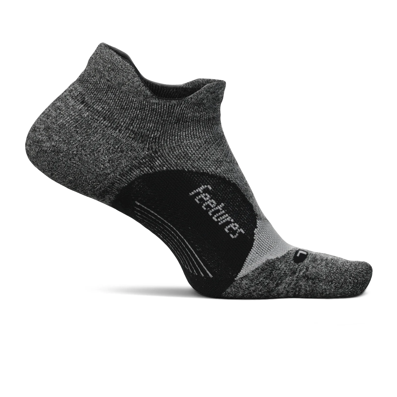 Feetures Elite Light Cushion No Show Tab Sock (Unisex) - Gray