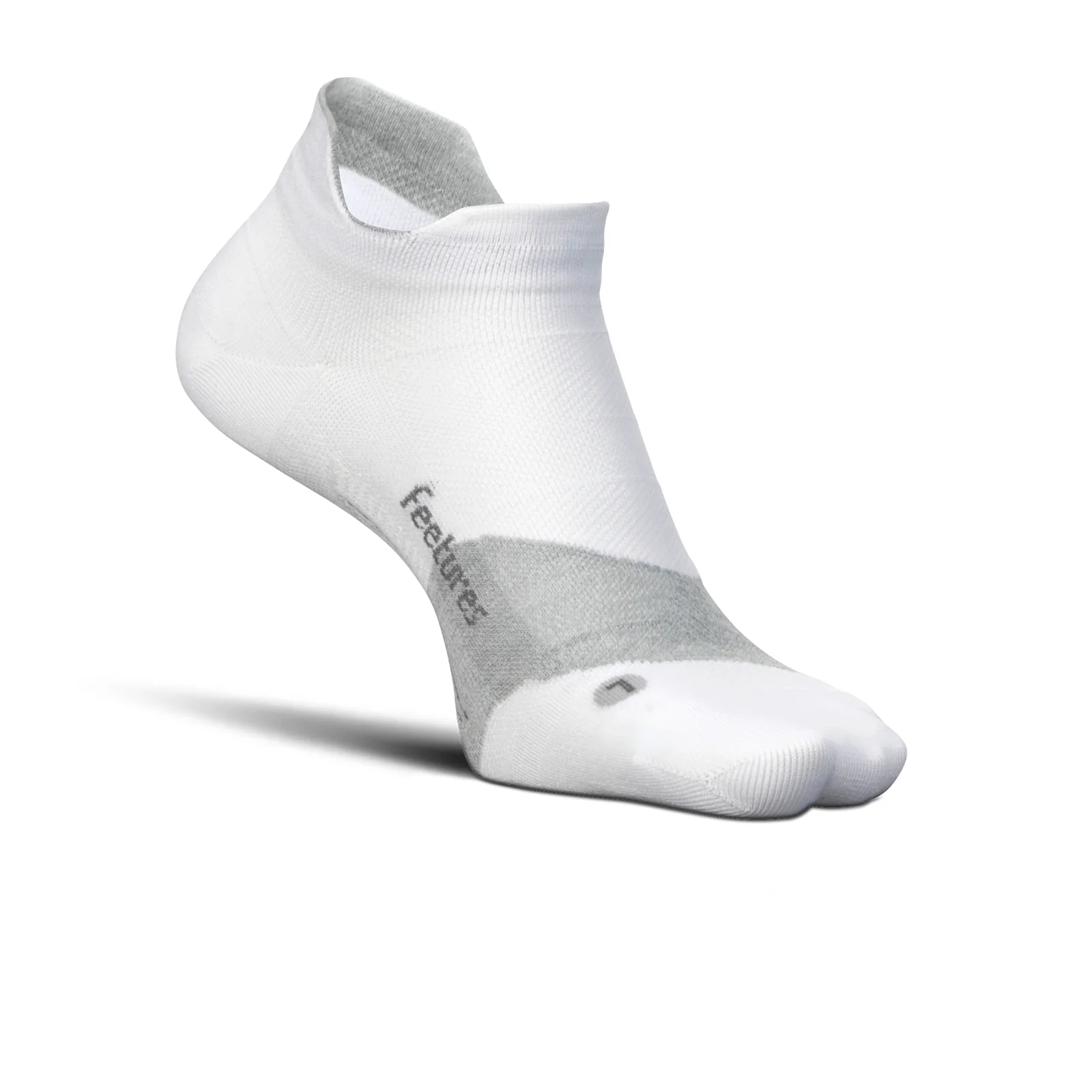 Feetures Elite Ultra Light No Show Tab Sock (Unisex) - White - Image 3