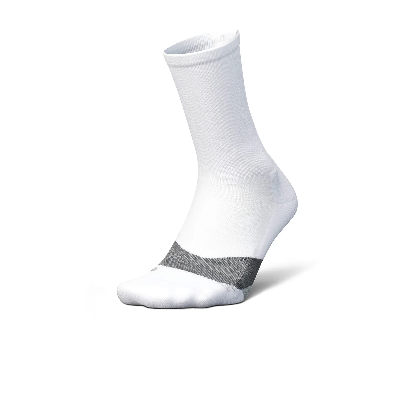 Feetures Elite Light Cushion Crew Sock (Unisex) - White - Image 2