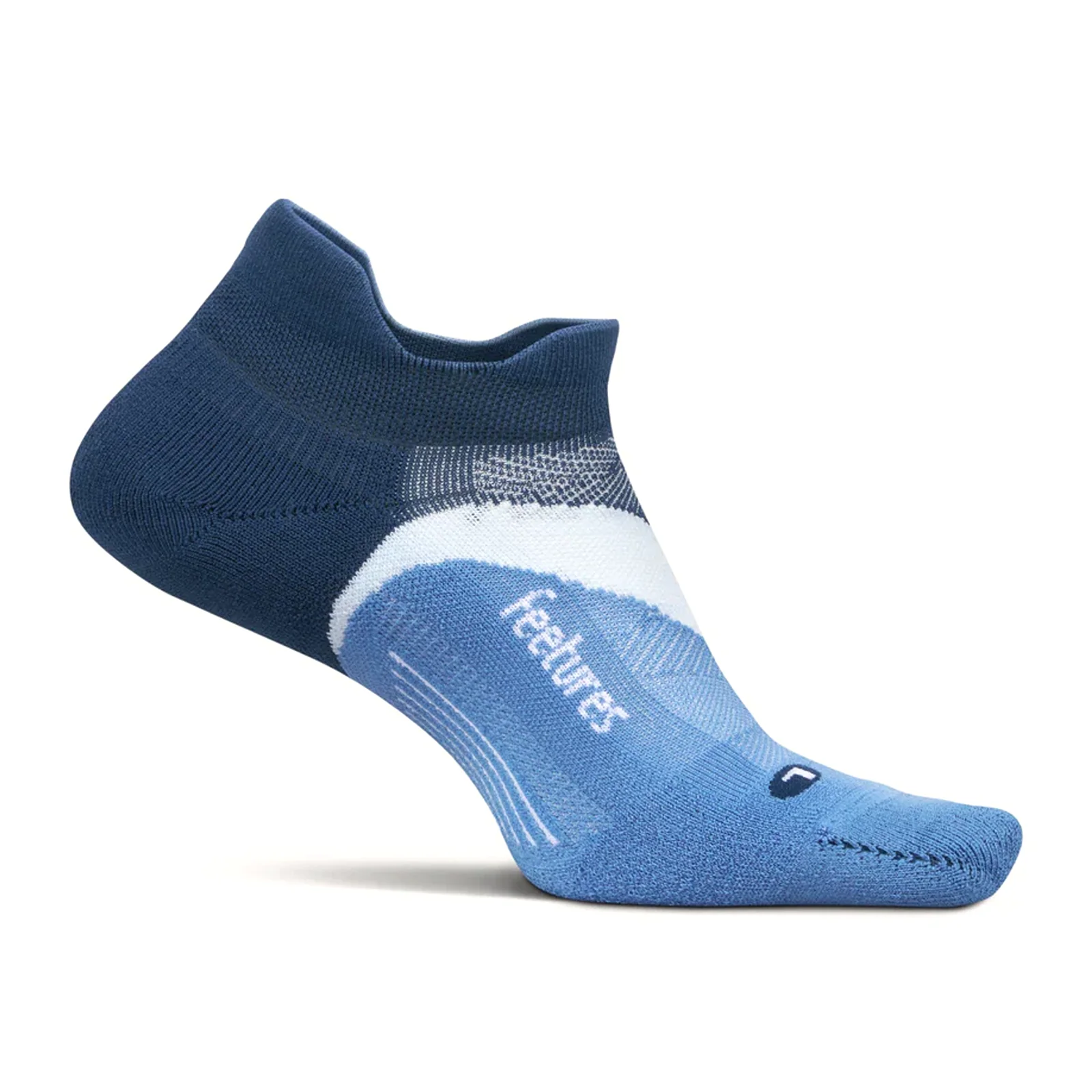 Feetures Elite Light Cushion No Show Tab Sock (Unisex) - Blue Wave