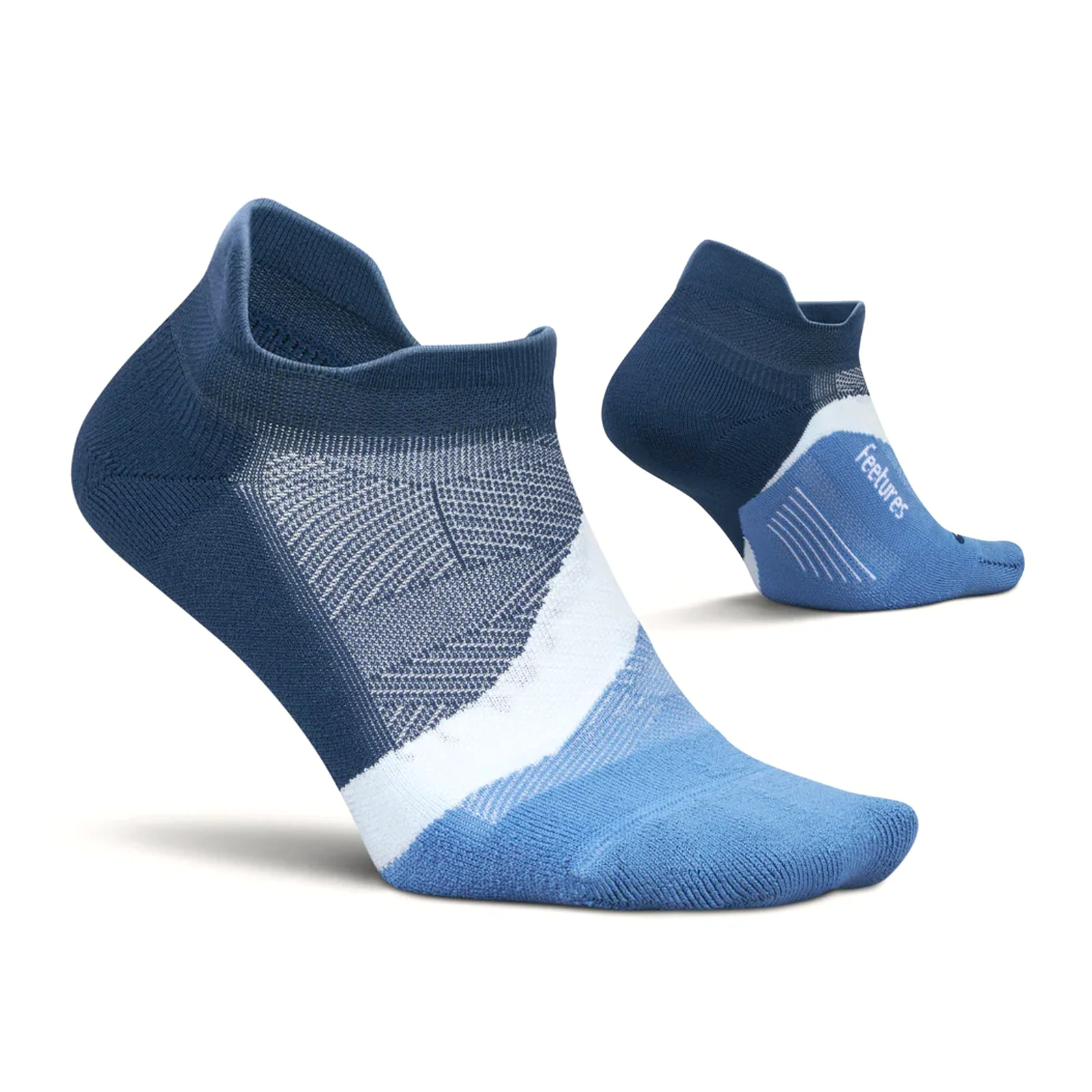 Feetures Elite Light Cushion No Show Tab Sock (Unisex) - Blue Wave - Image 2