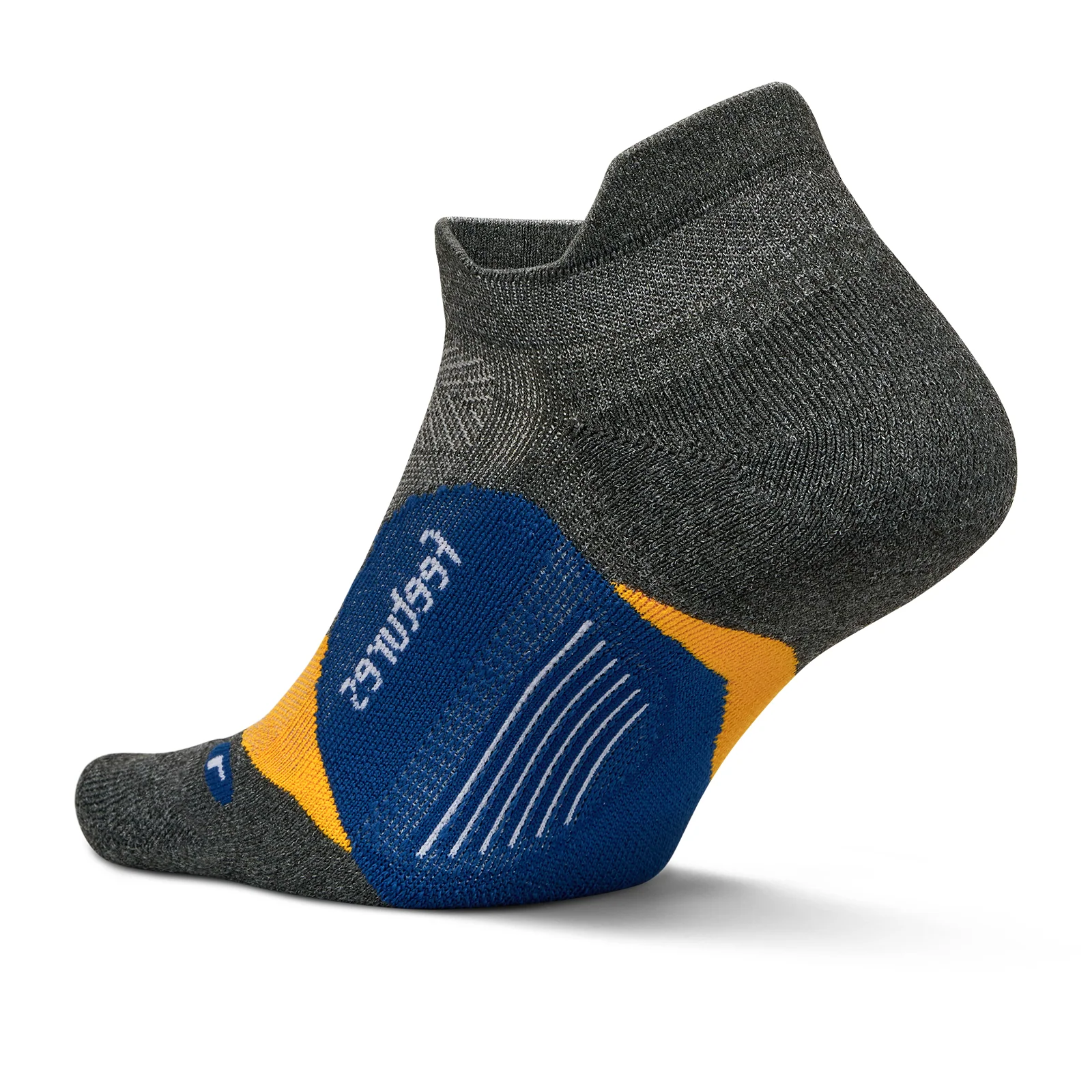 Feetures Elite Light Cushion No Show Tab Sock (Unisex) - Iron Seal - Image 3