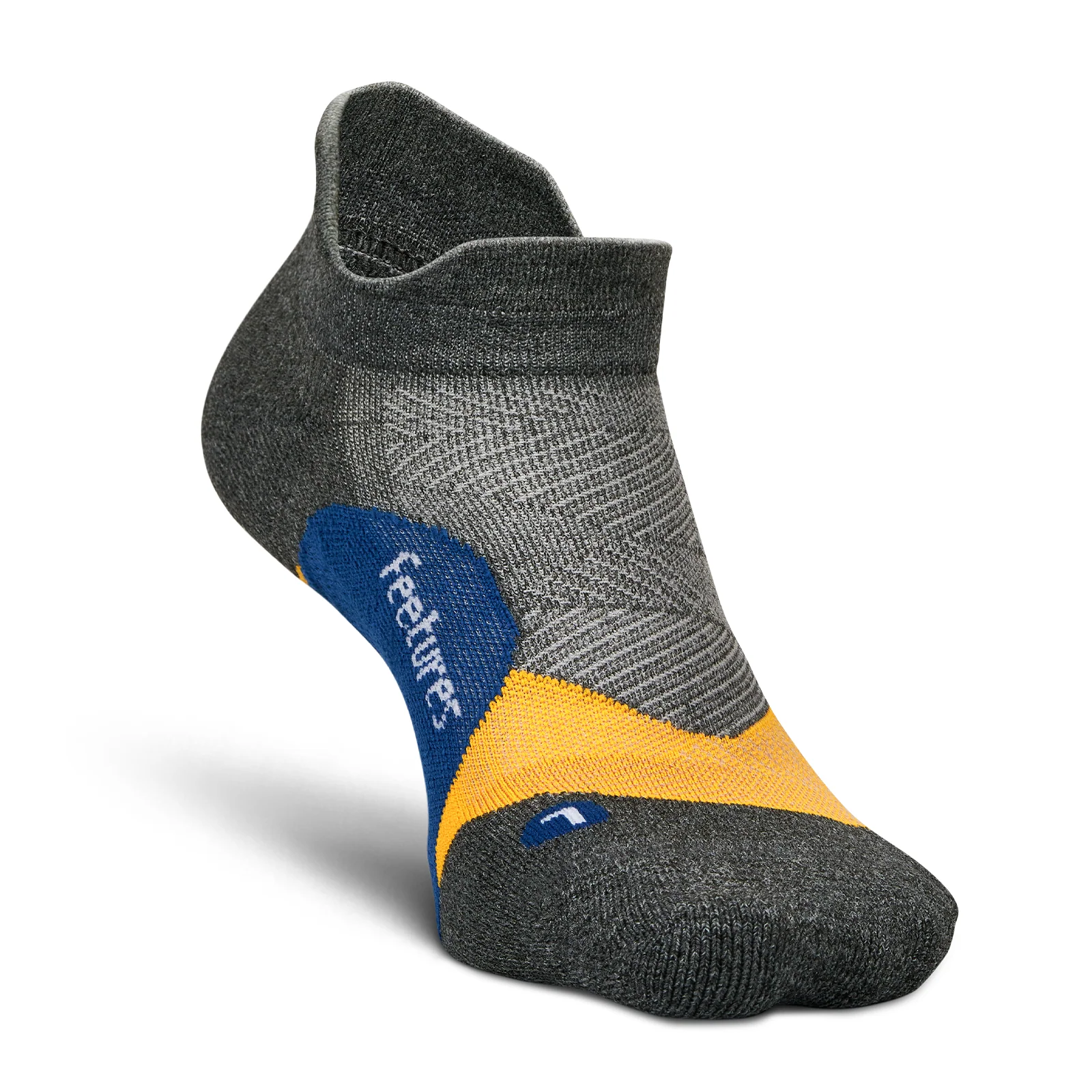 Feetures Elite Light Cushion No Show Tab Sock (Unisex) - Iron Seal - Image 4