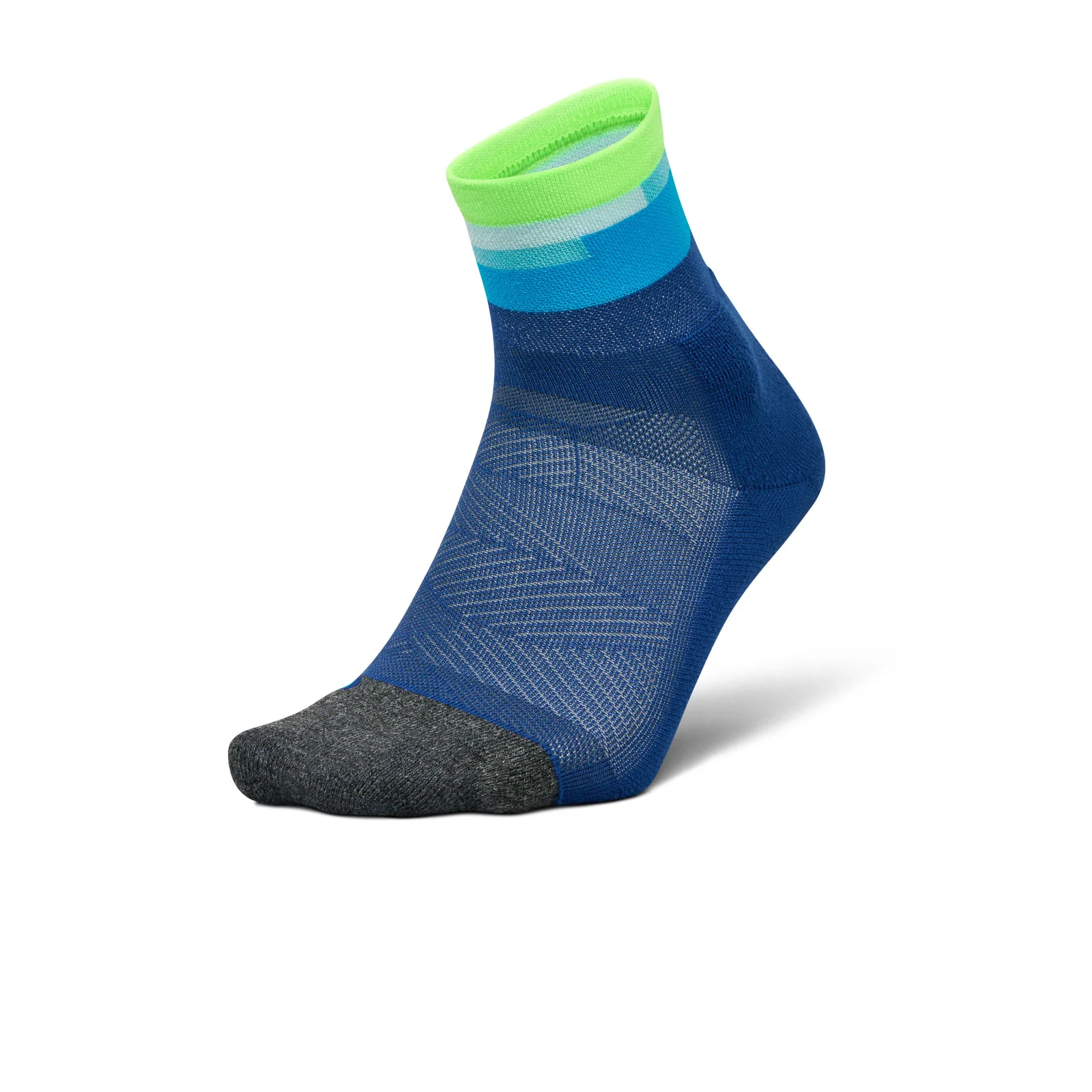 Feetures Elite Light Cushion Quarter Sock (Unisex) - Surfboard Blue - Image 5