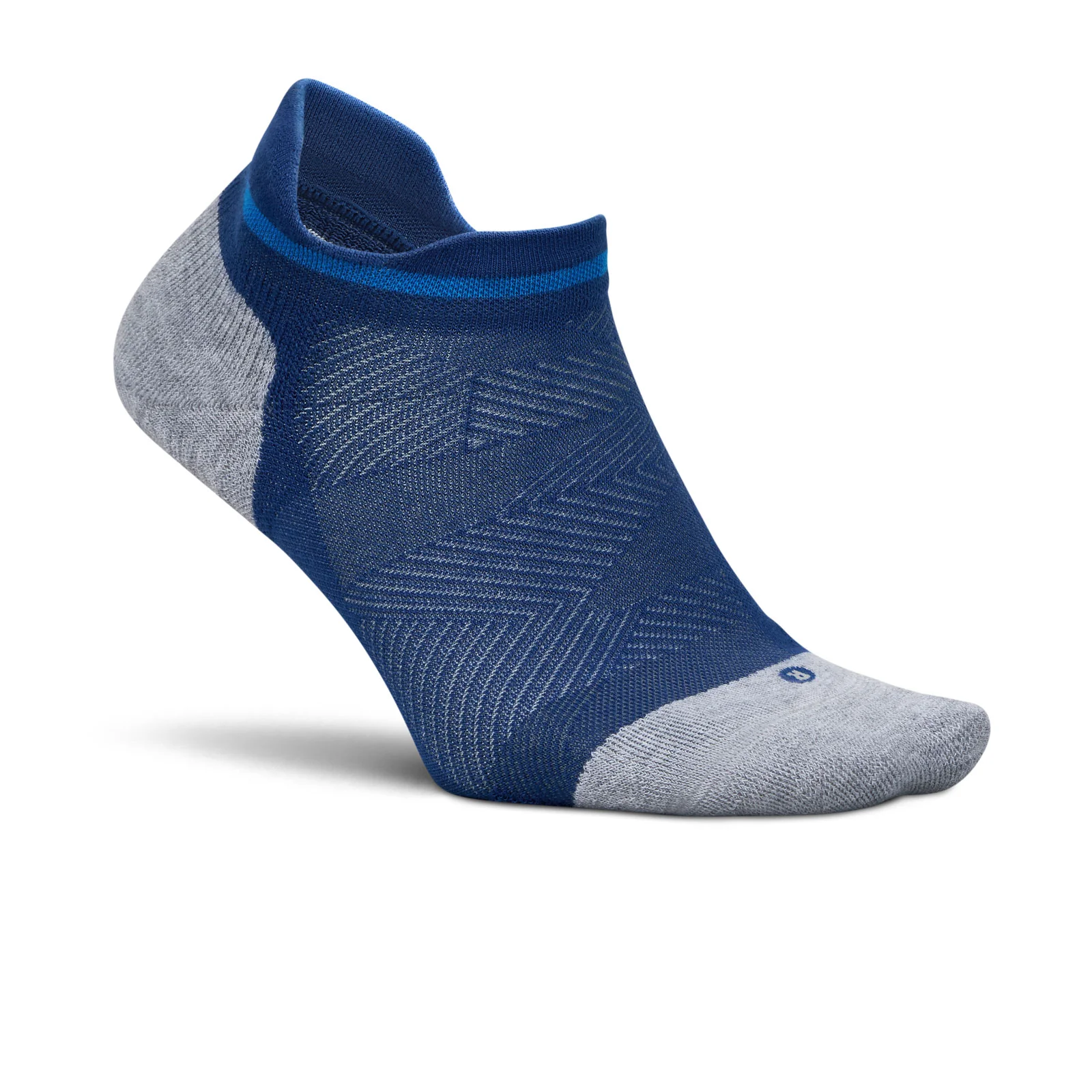 Feetures Elite Max Cushion No Show Tab Sock (Unisex) - Navy Mist - Image 3