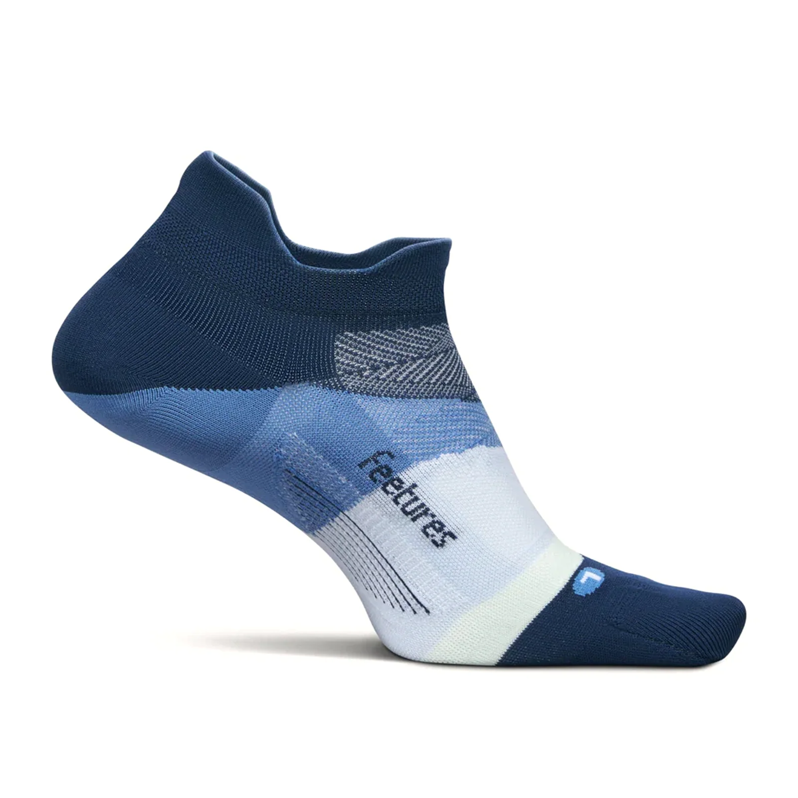 Feetures Elite Ultra Light No Show Tab Sock (Unisex) - Blue Wave