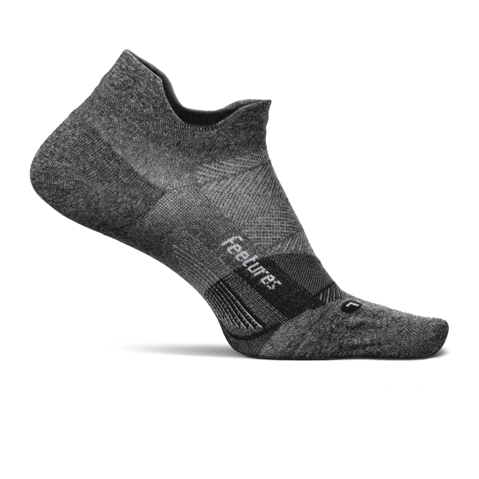 Feetures Elite Ultra Light No Show Tab Sock (Unisex) - Gray